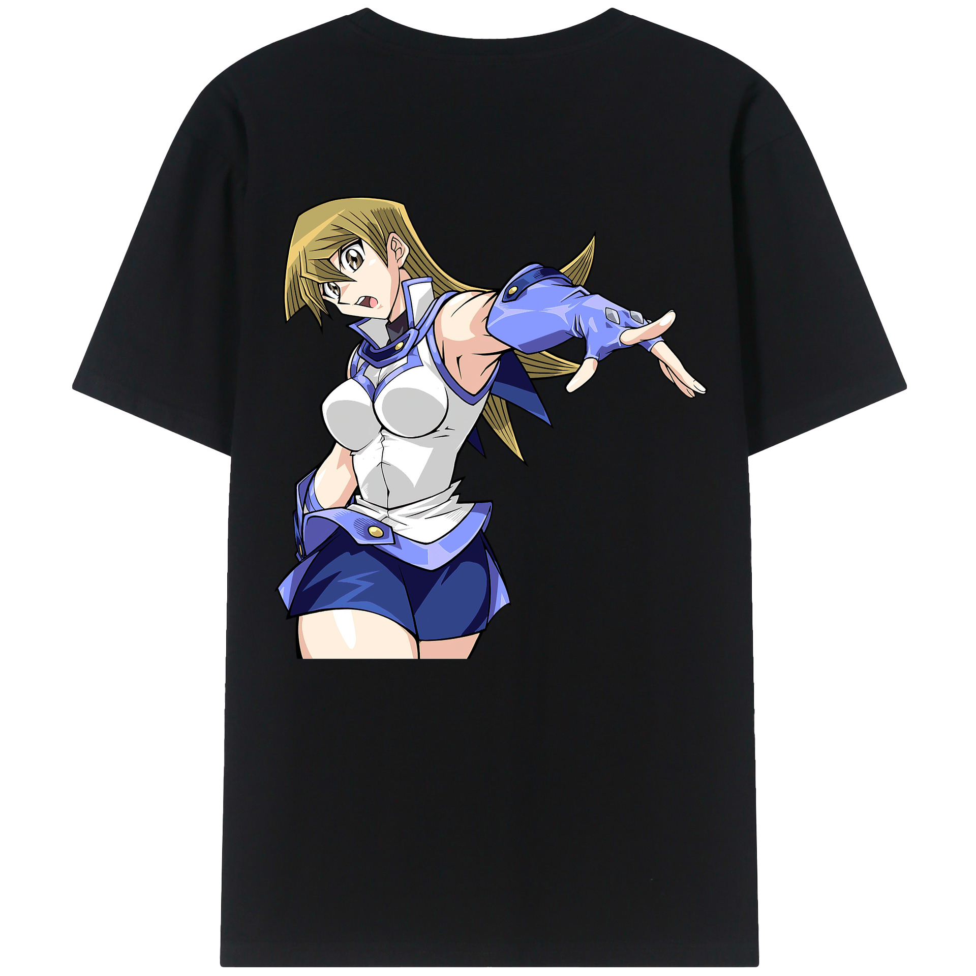 （画像用） 遊☆戯☆王 Yu-Gi-Oh! 綿100％ メンズ半袖Tシャツ（バックプリント） 通気性