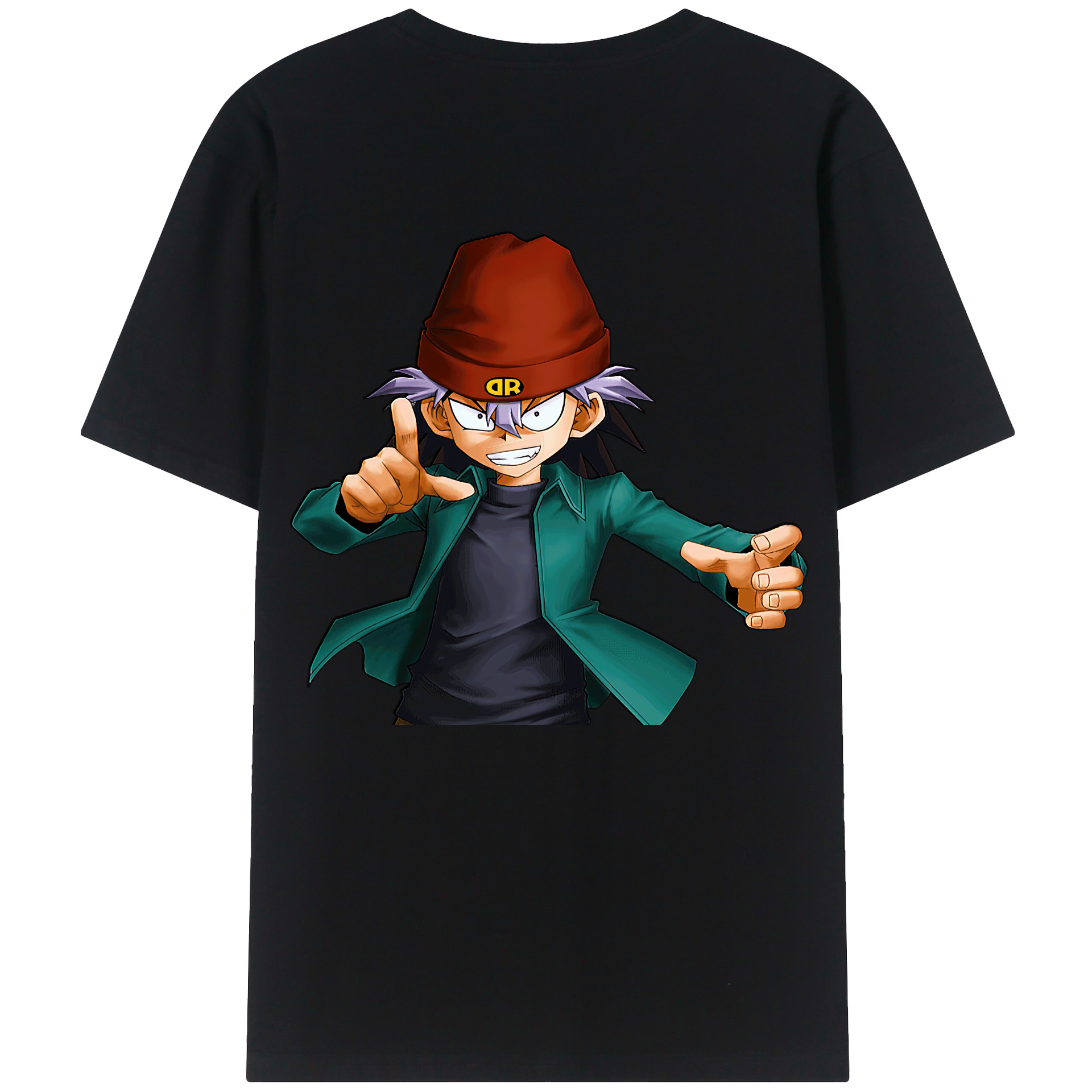 （画像用） 遊☆戯☆王 Yu-Gi-Oh! 綿100％ メンズ半袖Tシャツ（バックプリント） 通気性
