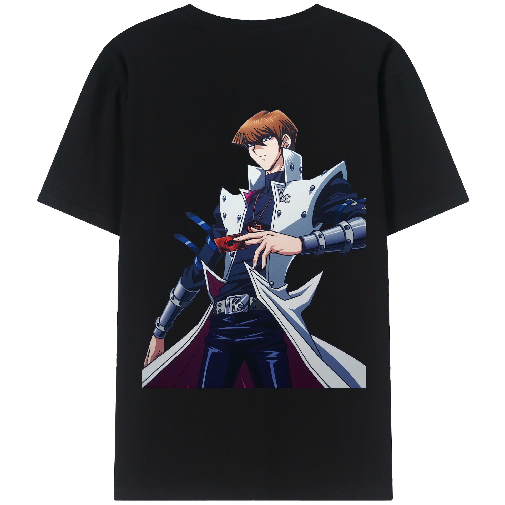 （画像用） 遊☆戯☆王 Yu-Gi-Oh! 綿100％ メンズ半袖Tシャツ（バックプリント） 通気性