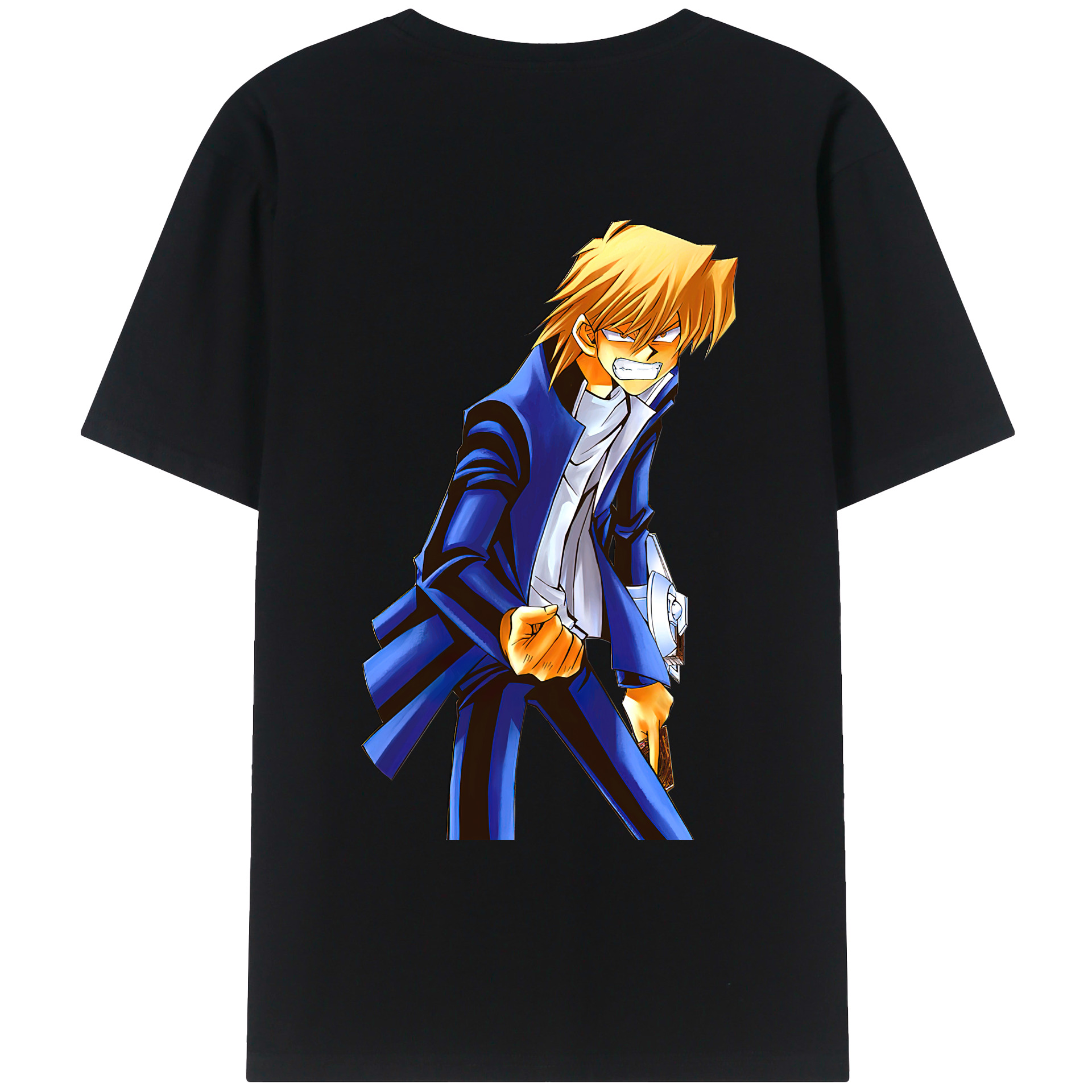 （画像用） 遊☆戯☆王 Yu-Gi-Oh! 綿100％ メンズ半袖Tシャツ（バックプリント） 通気性
