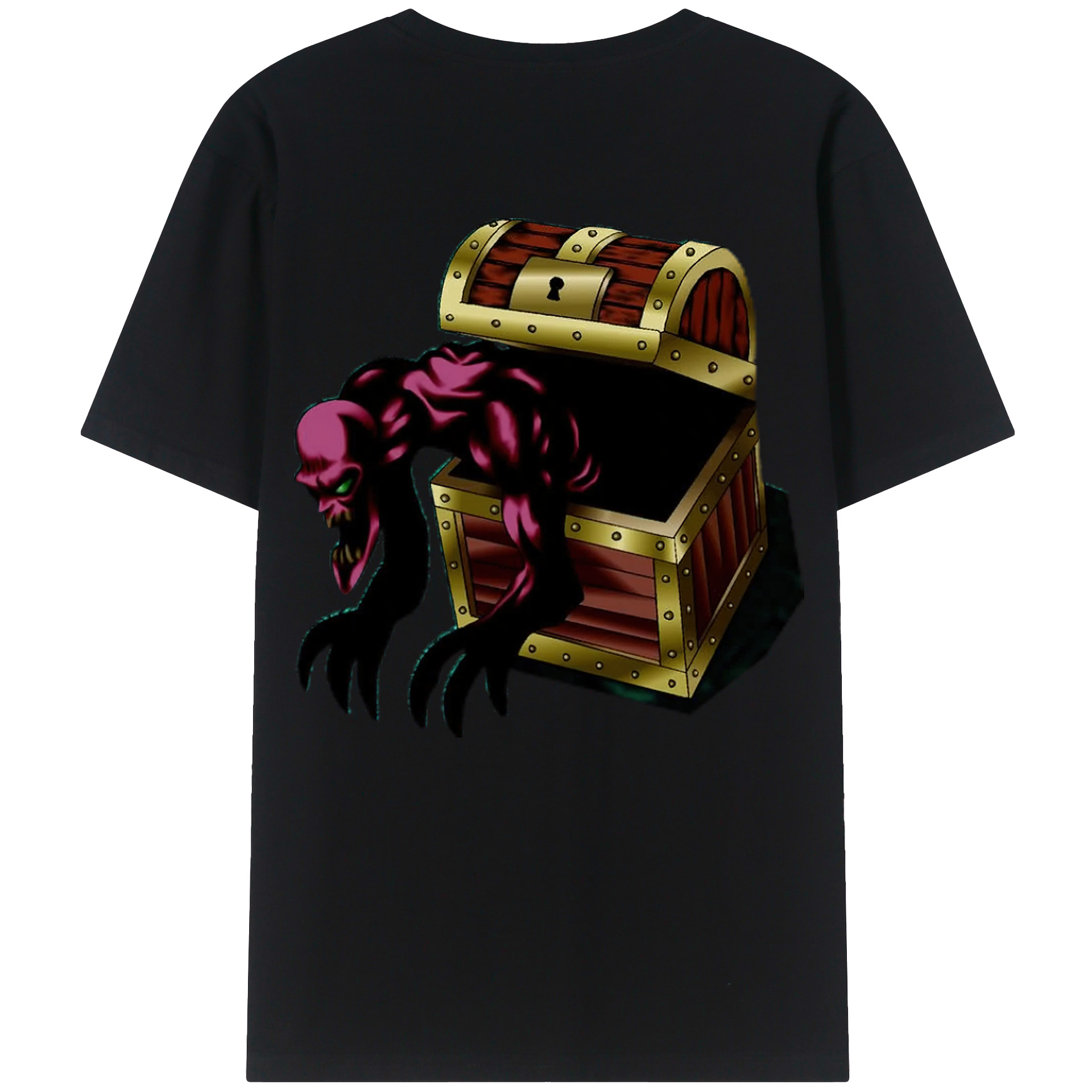 （画像用） 遊☆戯☆王 Yu-Gi-Oh! 綿100％ メンズ半袖Tシャツ（バックプリント） 通気性
