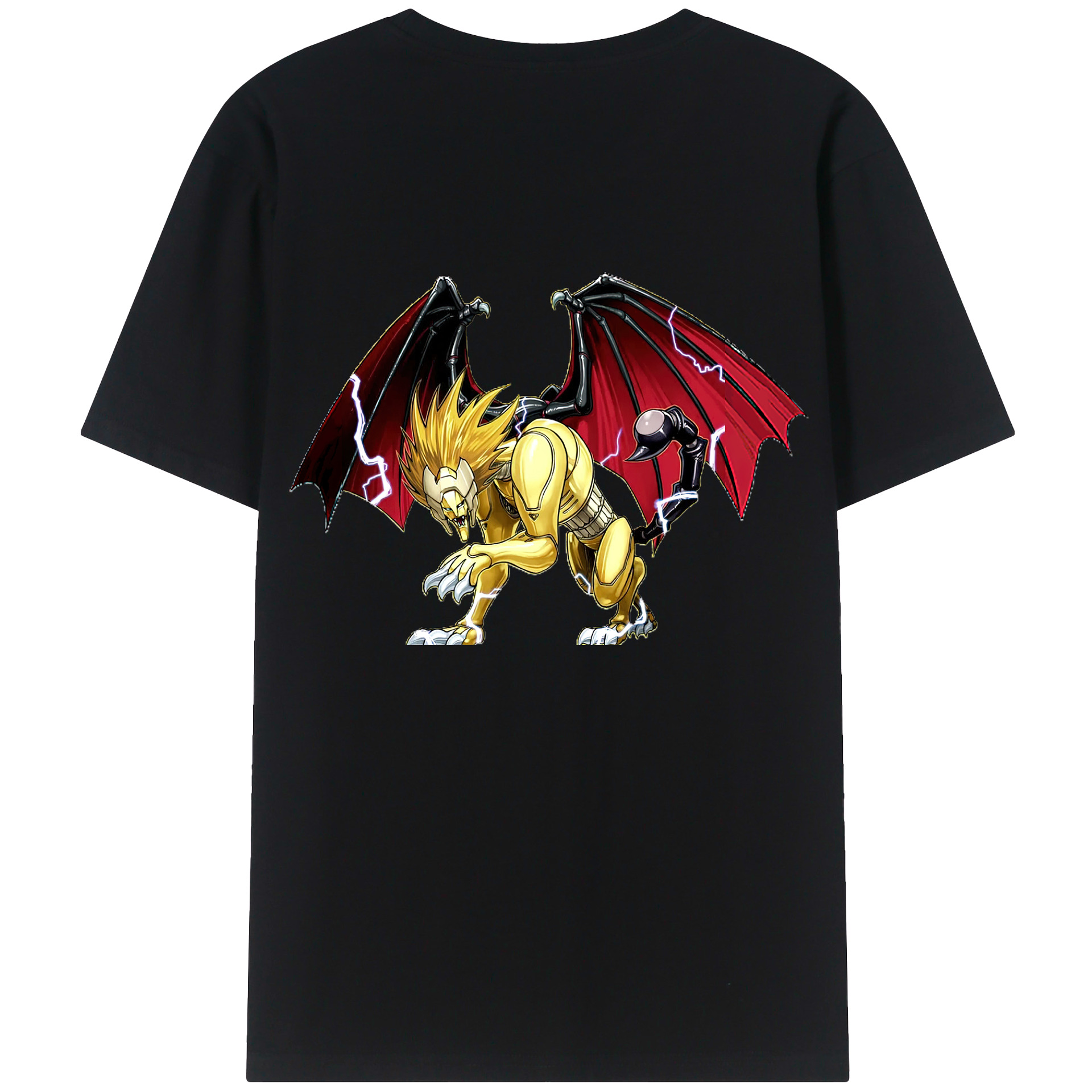 （画像用） 遊☆戯☆王 Yu-Gi-Oh! 綿100％ メンズ半袖Tシャツ（バックプリント） 通気性