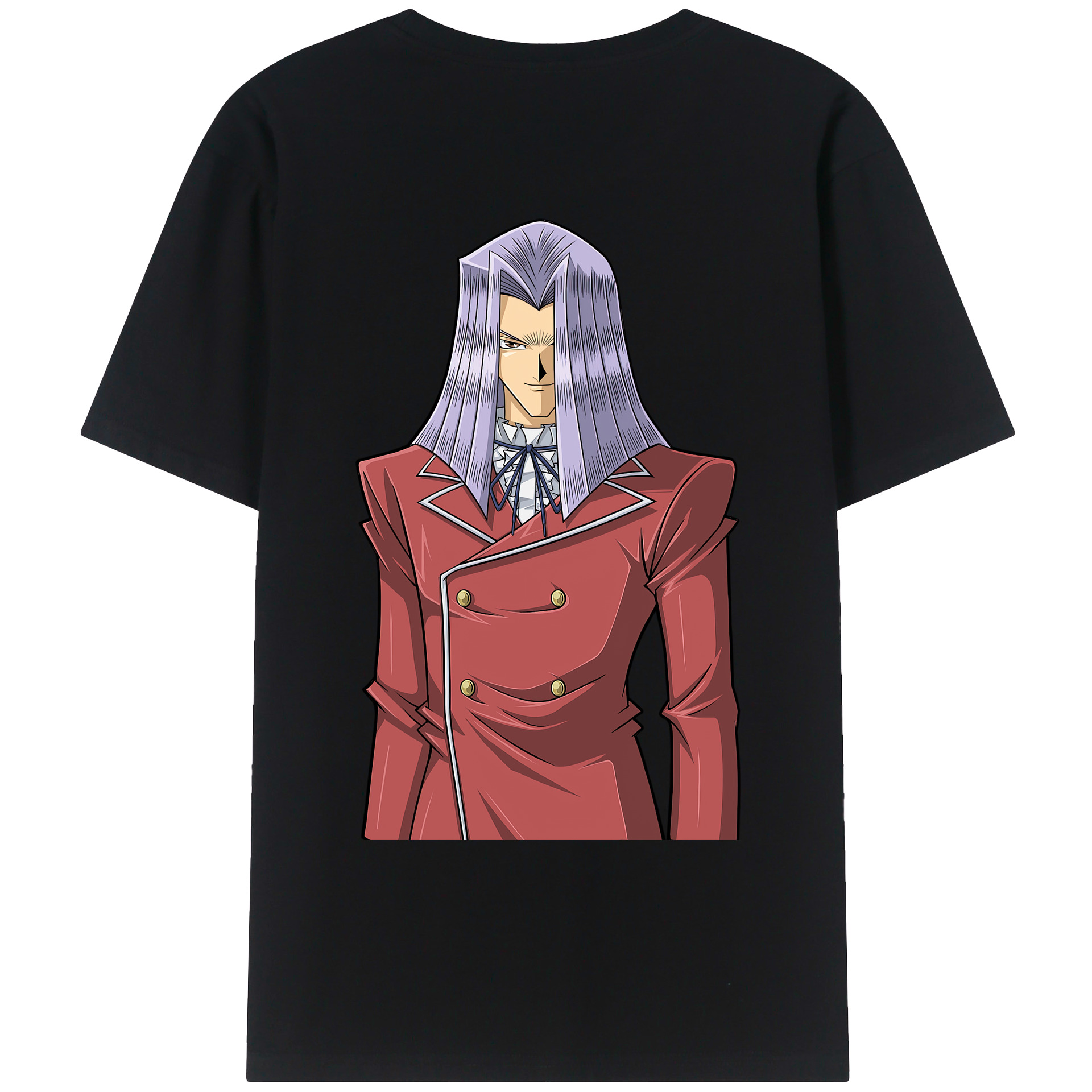 （画像用） 遊☆戯☆王 Yu-Gi-Oh! 綿100％ メンズ半袖Tシャツ（バックプリント） 通気性