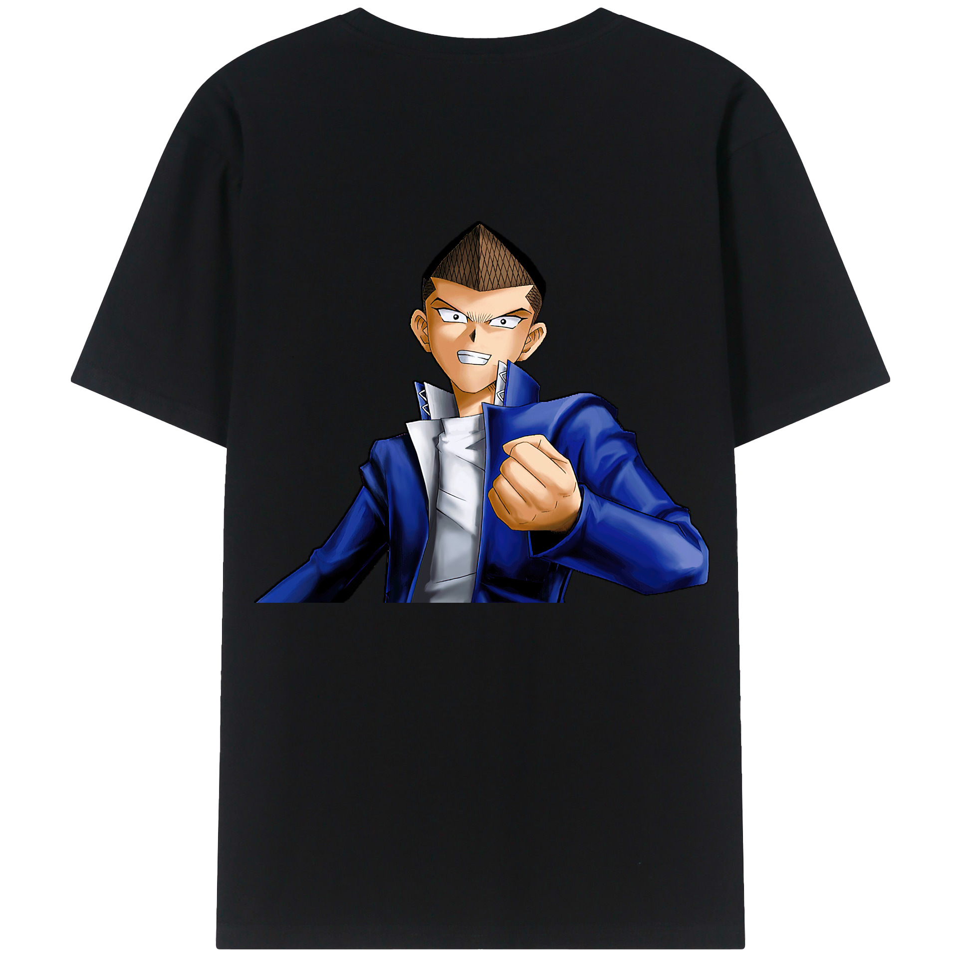 （画像用） 遊☆戯☆王 Yu-Gi-Oh! 綿100％ メンズ半袖Tシャツ（バックプリント） 通気性