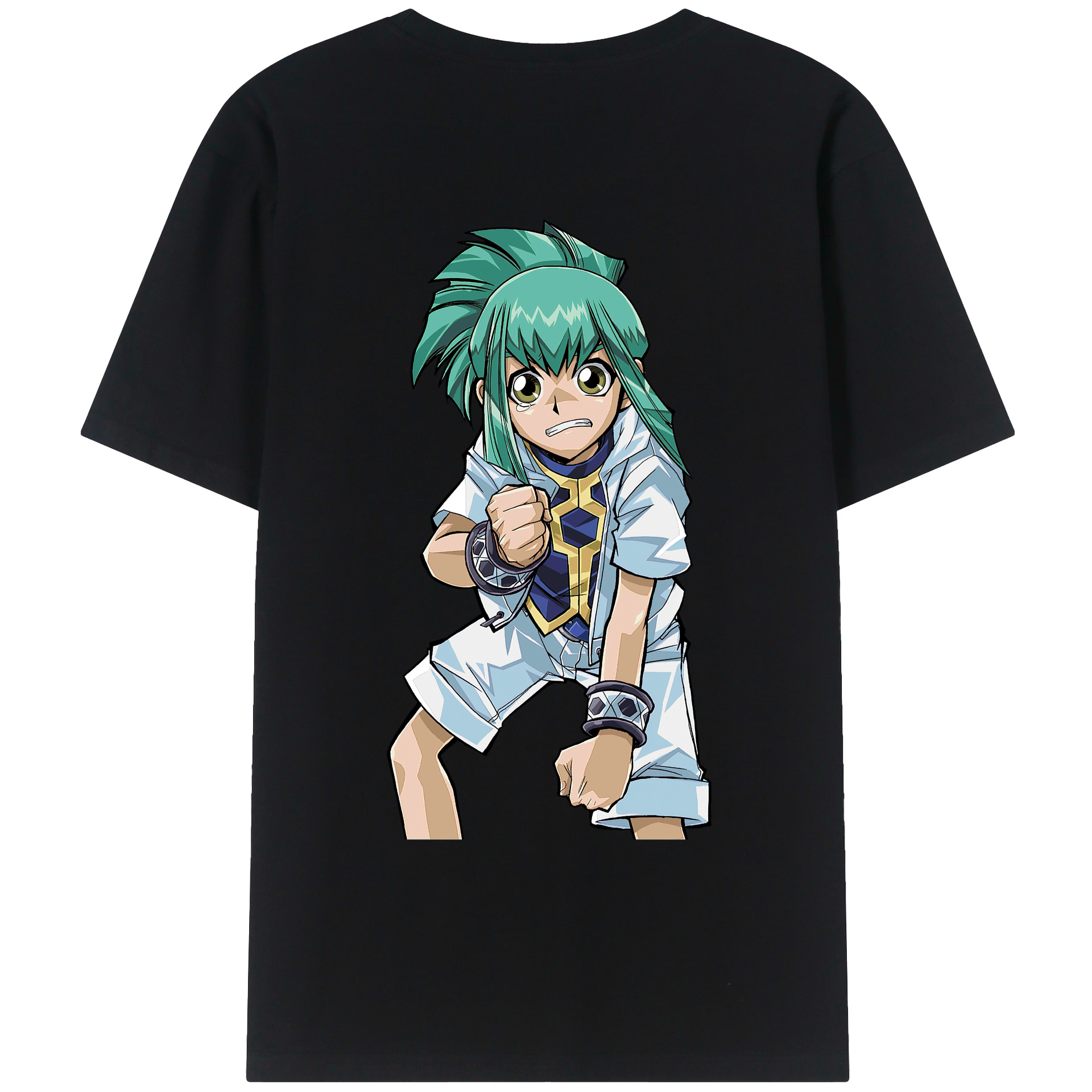 （画像用） 遊☆戯☆王 Yu-Gi-Oh! 綿100％ メンズ半袖Tシャツ（バックプリント） 通気性