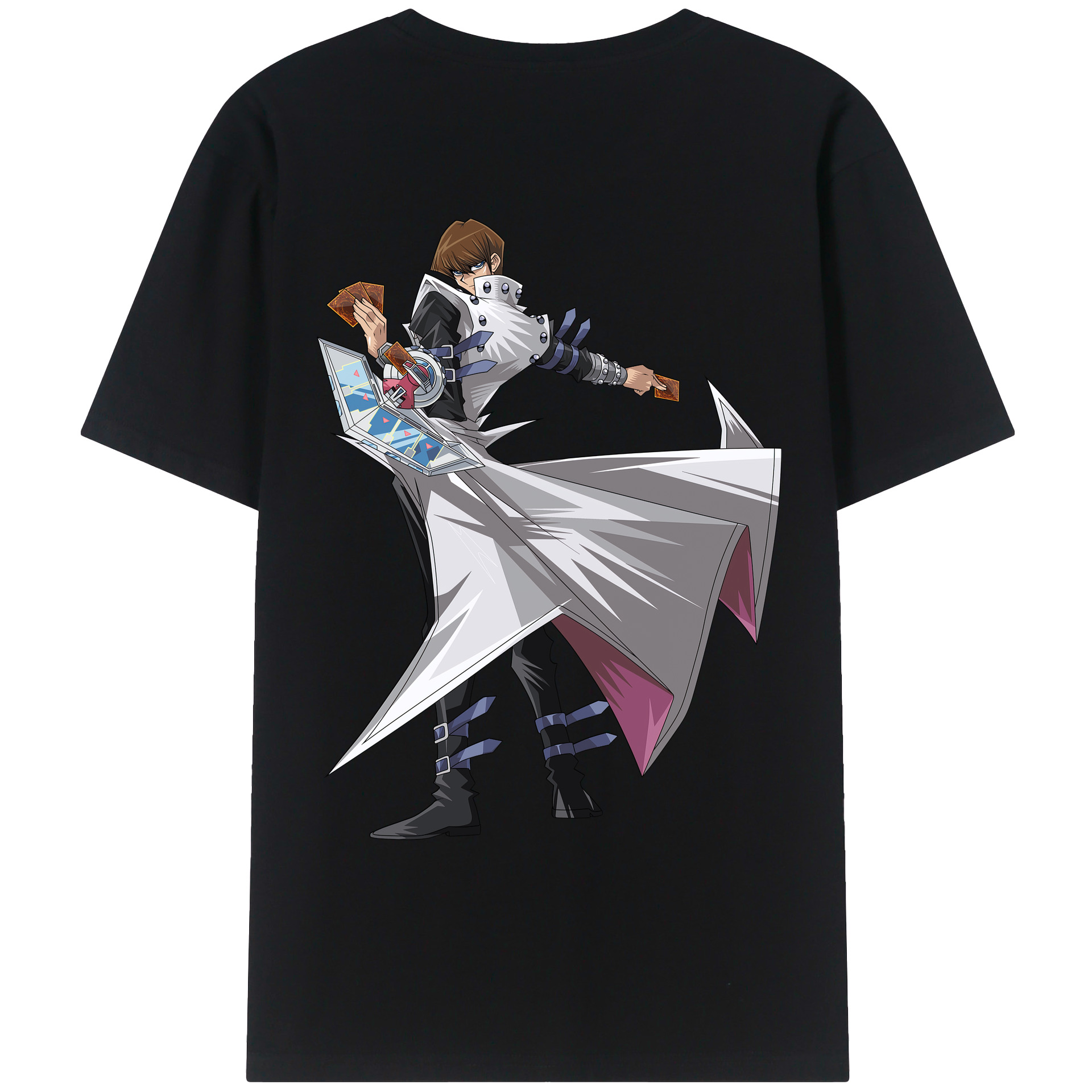 （画像用） 遊☆戯☆王 Yu-Gi-Oh! 綿100％ メンズ半袖Tシャツ（バックプリント） 通気性