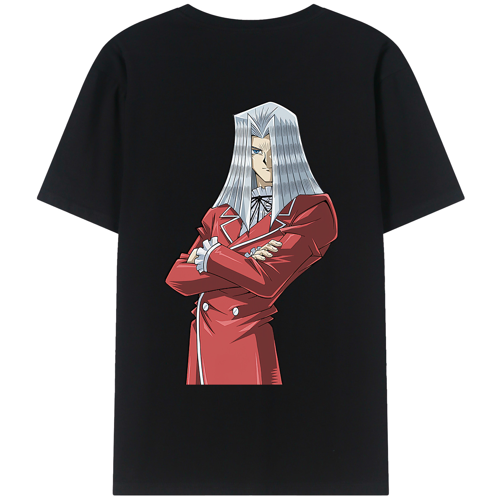 （画像用） 遊☆戯☆王 Yu-Gi-Oh! 綿100％ メンズ半袖Tシャツ（バックプリント） 通気性