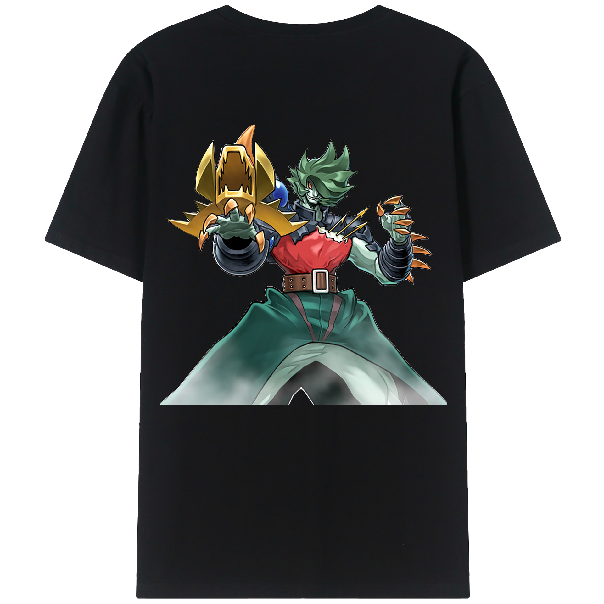 （画像用） 遊☆戯☆王 Yu-Gi-Oh! 綿100％ メンズ半袖Tシャツ（バックプリント） 通気性