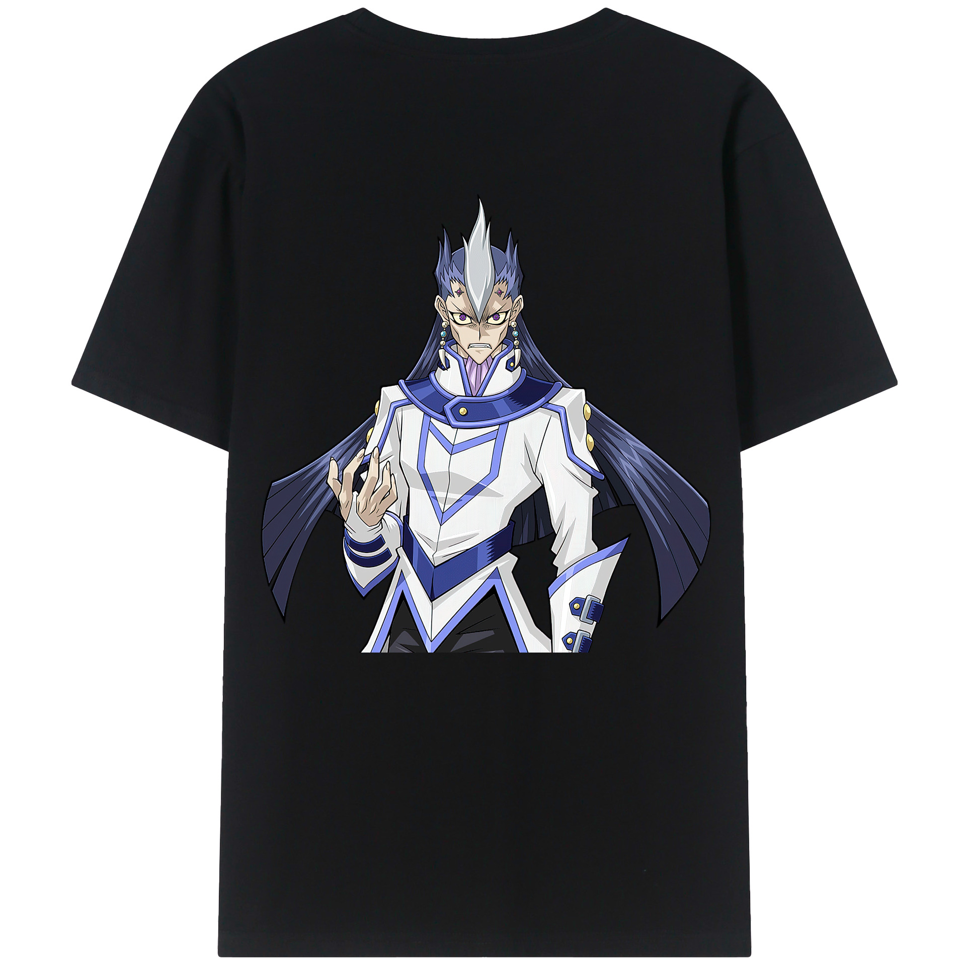 （画像用） 遊☆戯☆王 Yu-Gi-Oh! 綿100％ メンズ半袖Tシャツ（バックプリント） 通気性