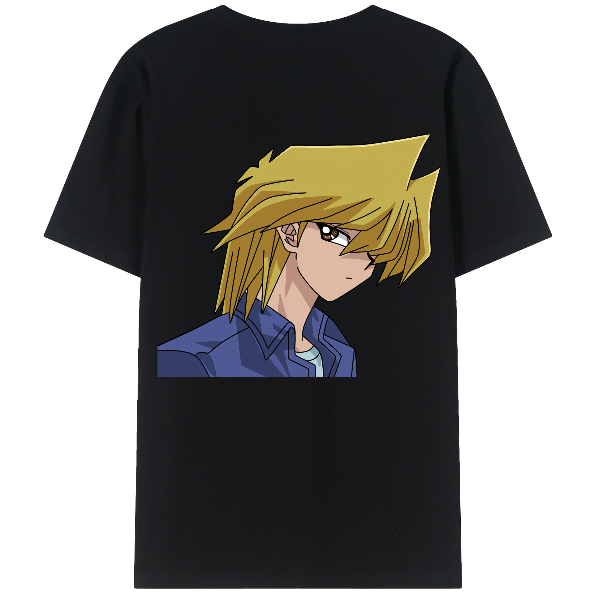 （画像用） 遊☆戯☆王 Yu-Gi-Oh! 綿100％ メンズ半袖Tシャツ（バックプリント） 通気性