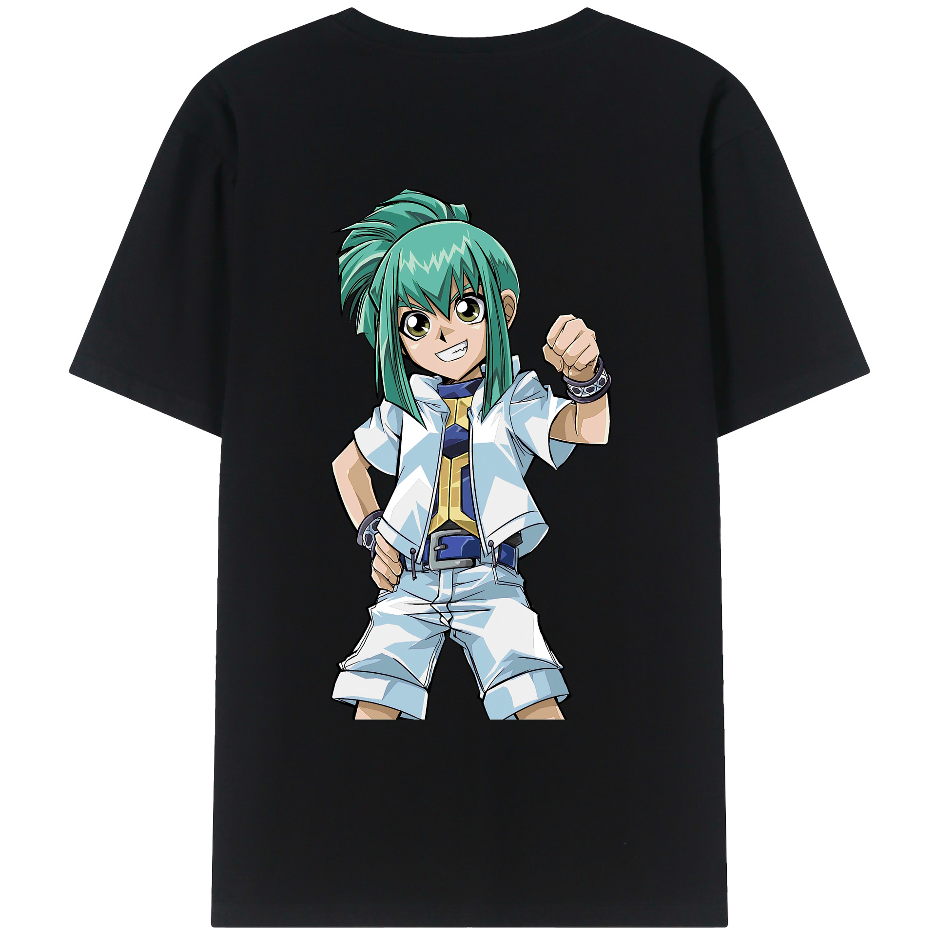 （画像用） 遊☆戯☆王 Yu-Gi-Oh! 綿100％ メンズ半袖Tシャツ（バックプリント） 通気性