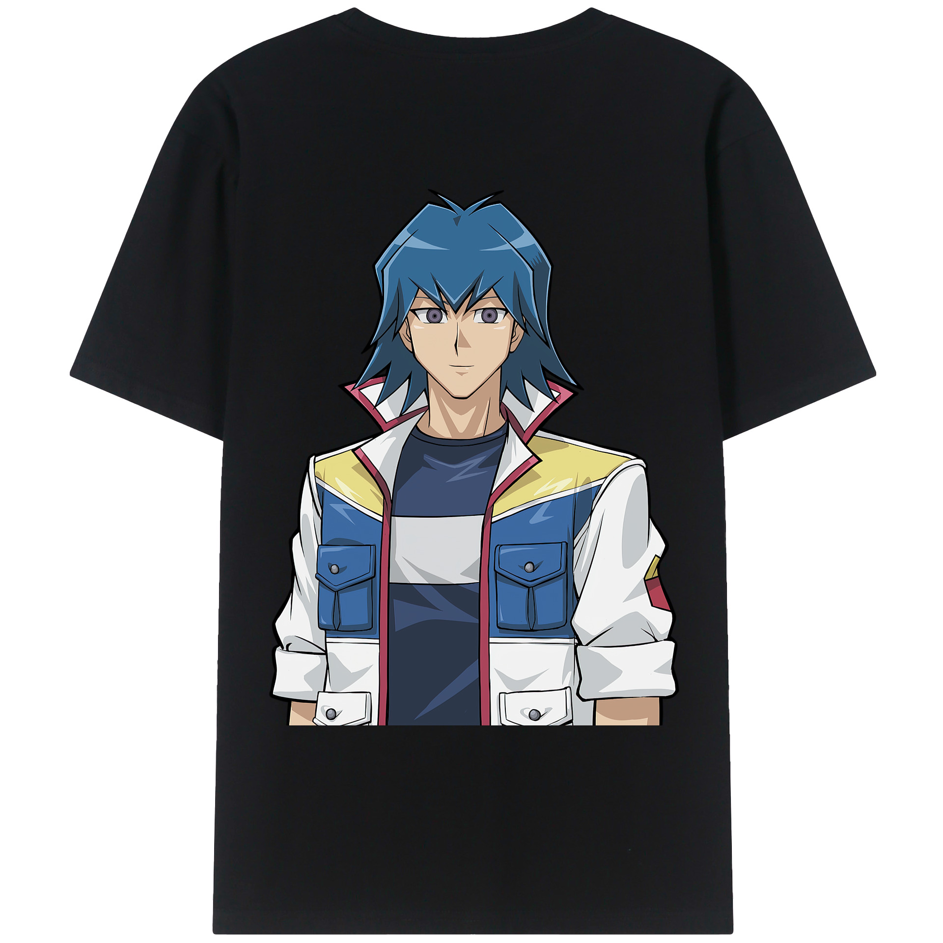（画像用） 遊☆戯☆王 Yu-Gi-Oh! 綿100％ メンズ半袖Tシャツ（バックプリント） 通気性