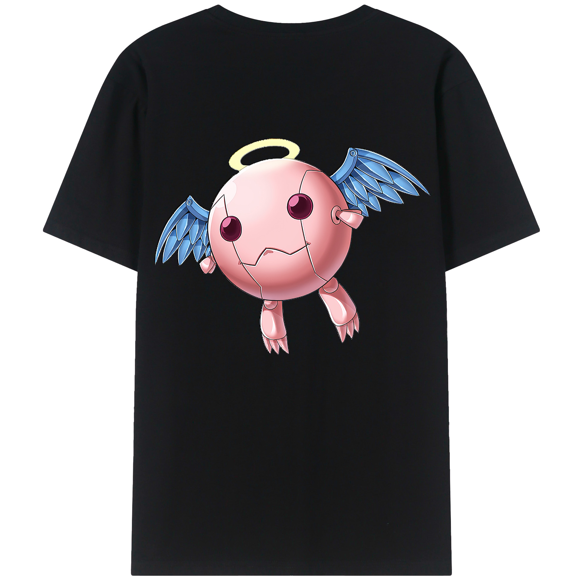 （画像用） 遊☆戯☆王 Yu-Gi-Oh! 綿100％ メンズ半袖Tシャツ（バックプリント） 通気性