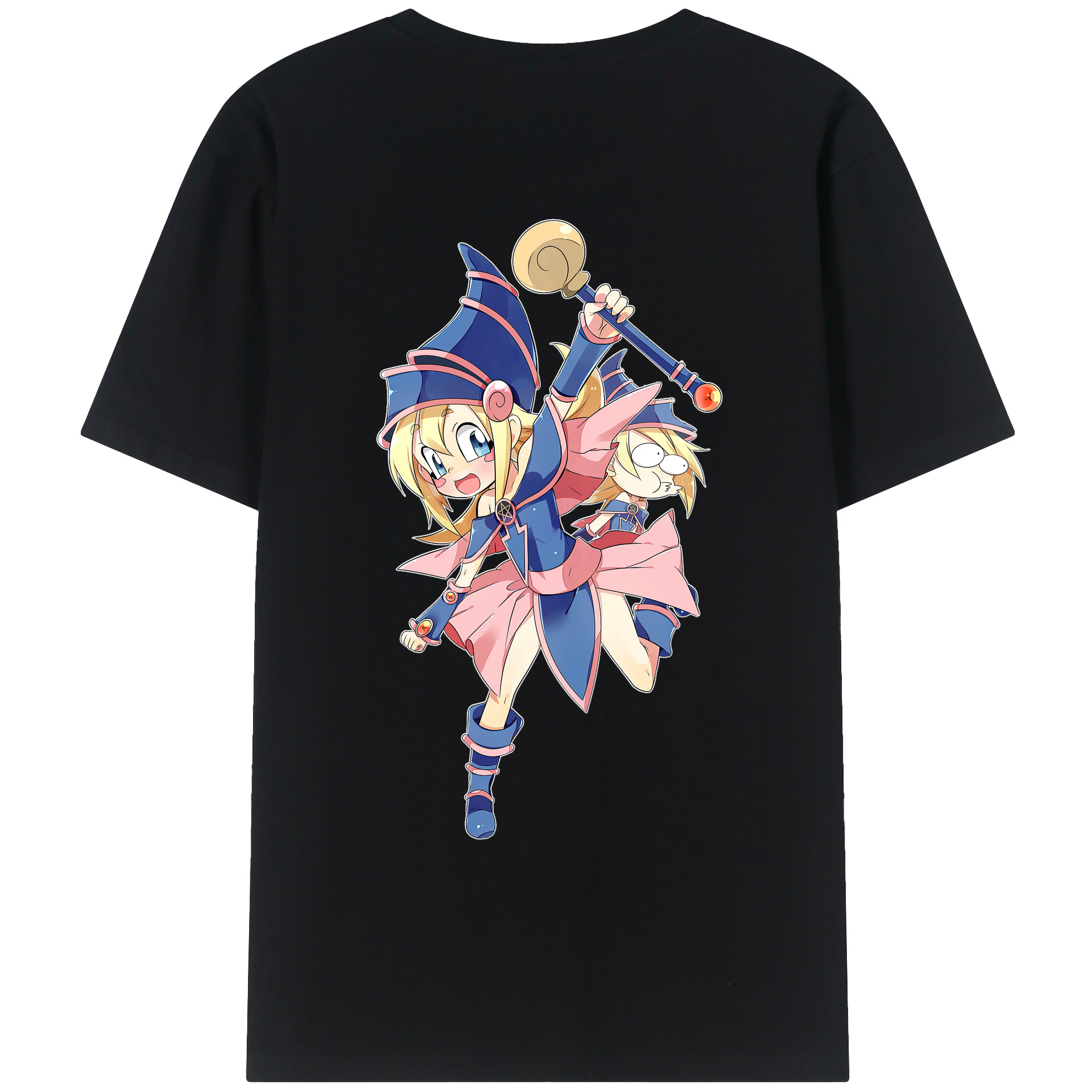（画像用） 遊☆戯☆王 Yu-Gi-Oh! 綿100％ メンズ半袖Tシャツ（バックプリント） 通気性