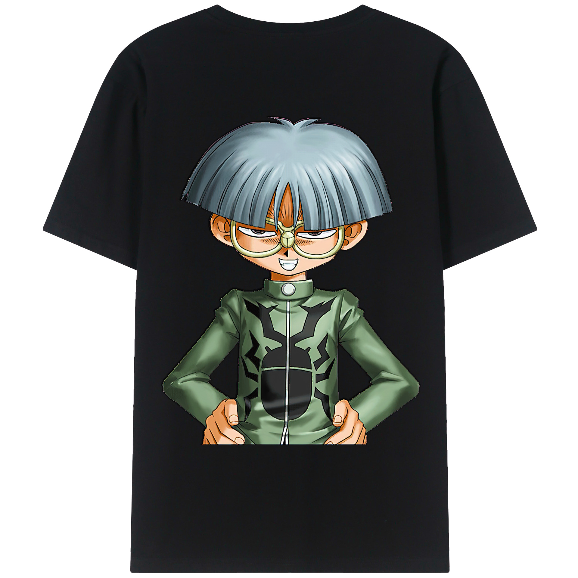 （画像用） 遊☆戯☆王 Yu-Gi-Oh! 綿100％ メンズ半袖Tシャツ（バックプリント） 通気性