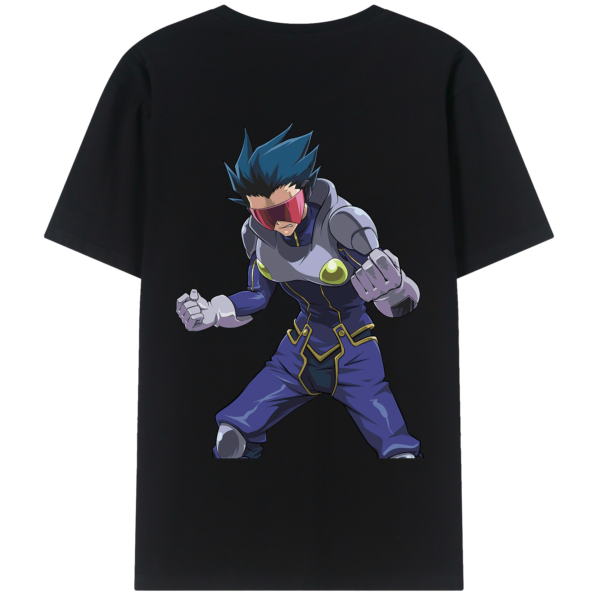 （画像用） 遊☆戯☆王 Yu-Gi-Oh! 綿100％ メンズ半袖Tシャツ（バックプリント） 通気性