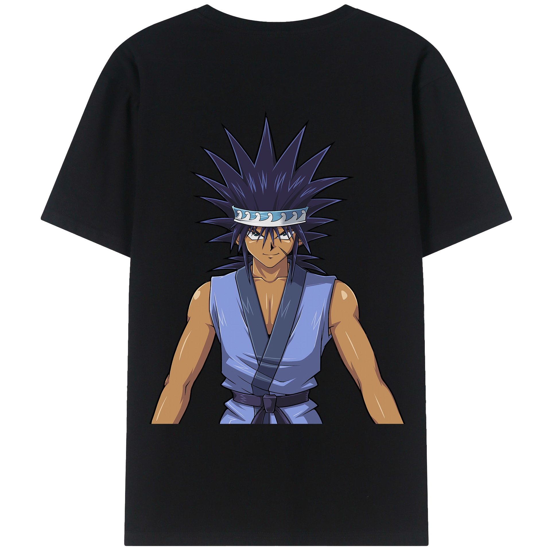 （画像用） 遊☆戯☆王 Yu-Gi-Oh! 綿100％ メンズ半袖Tシャツ（バックプリント） 通気性
