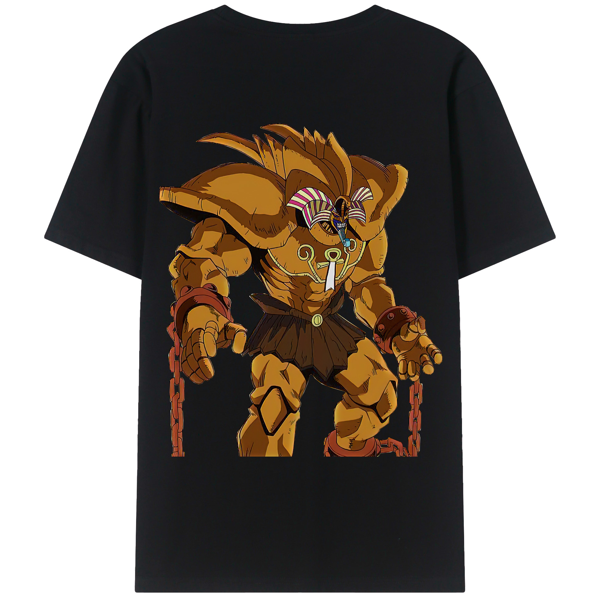（画像用） 遊☆戯☆王 Yu-Gi-Oh! 綿100％ メンズ半袖Tシャツ（バックプリント） 通気性
