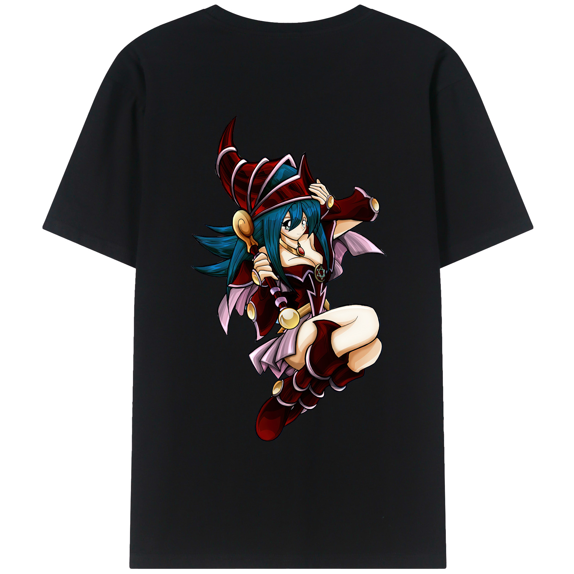 （画像用） 遊☆戯☆王 Yu-Gi-Oh! 綿100％ メンズ半袖Tシャツ（バックプリント） 通気性