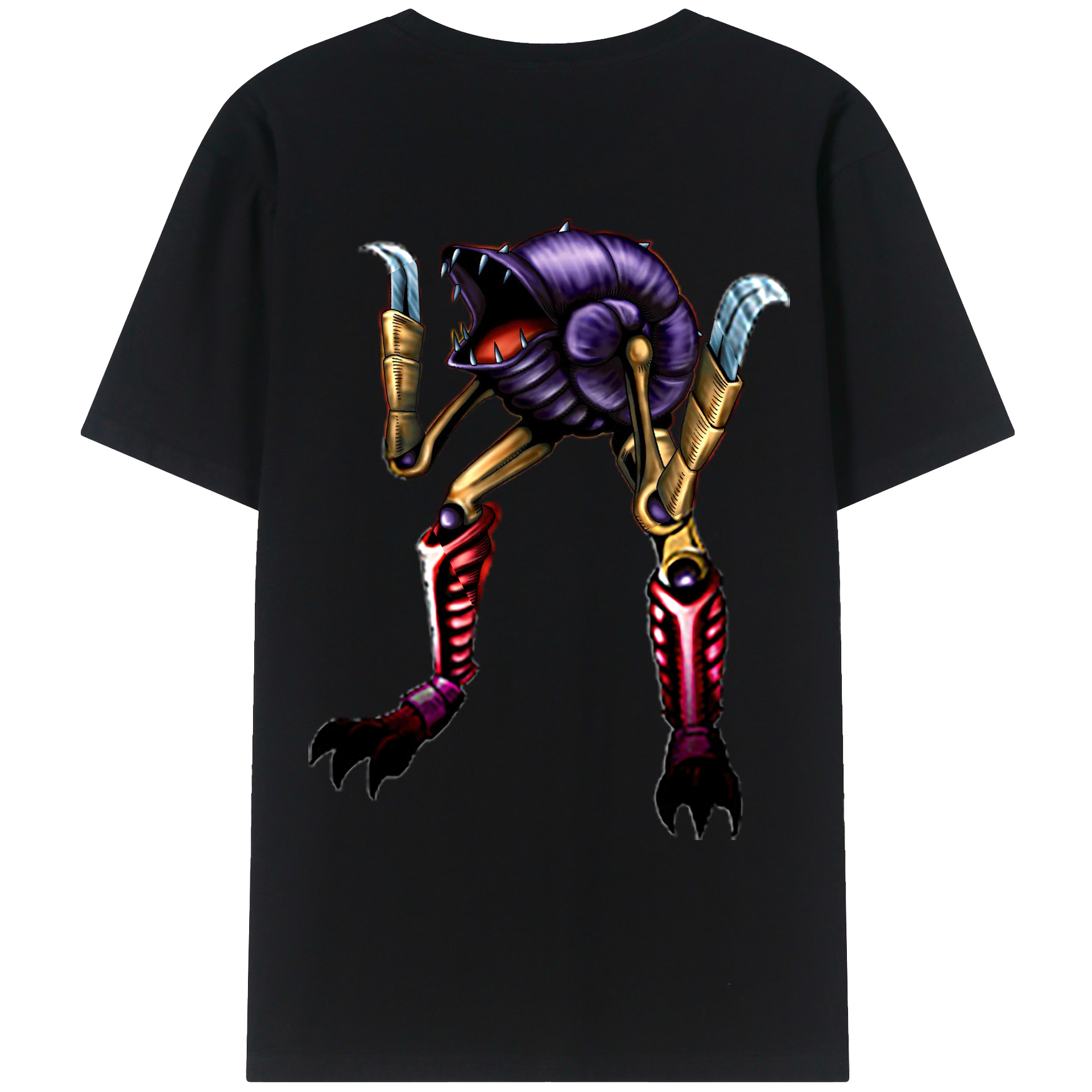 （画像用） 遊☆戯☆王 Yu-Gi-Oh! 綿100％ メンズ半袖Tシャツ（バックプリント） 通気性