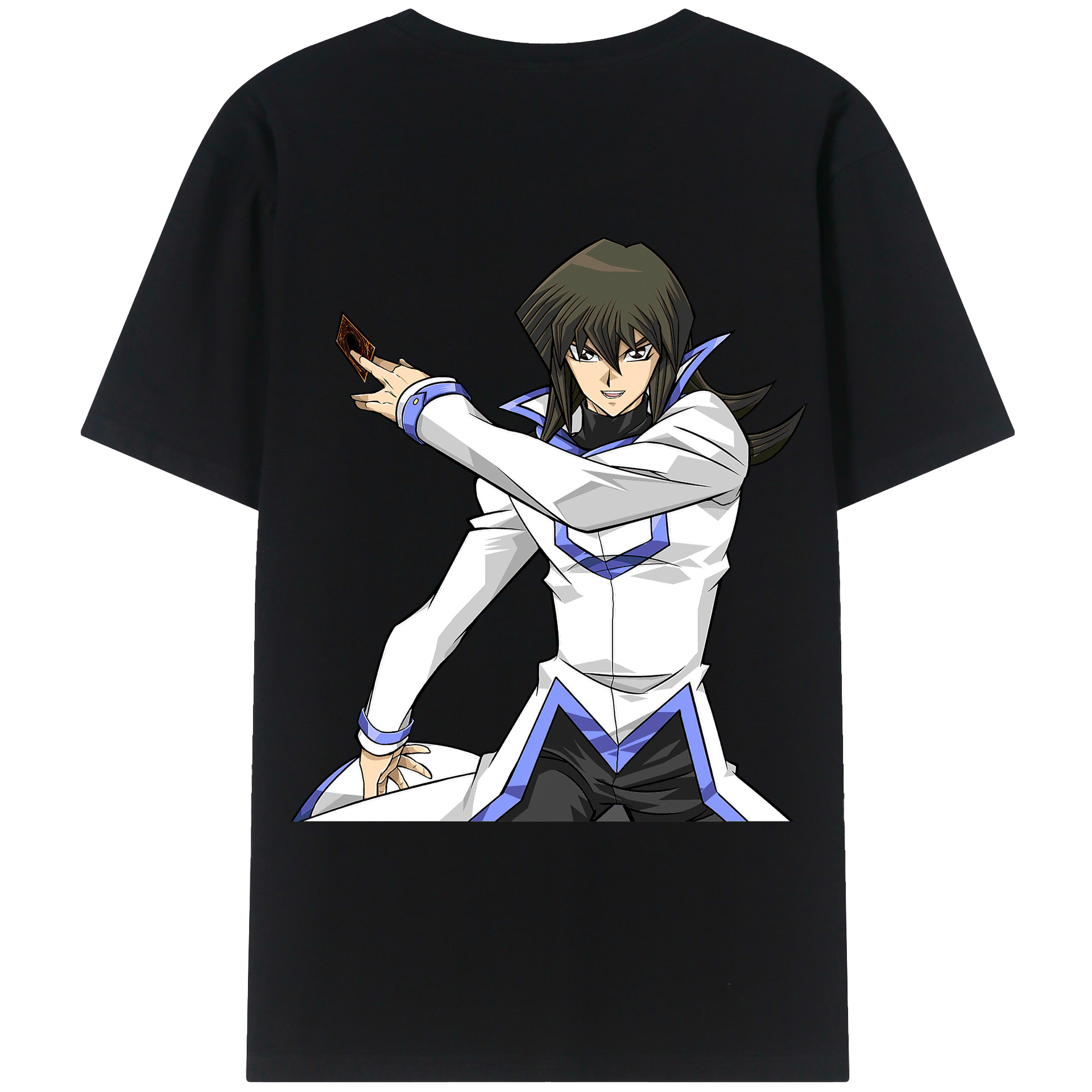 （画像用） 遊☆戯☆王 Yu-Gi-Oh! 綿100％ メンズ半袖Tシャツ（バックプリント） 通気性