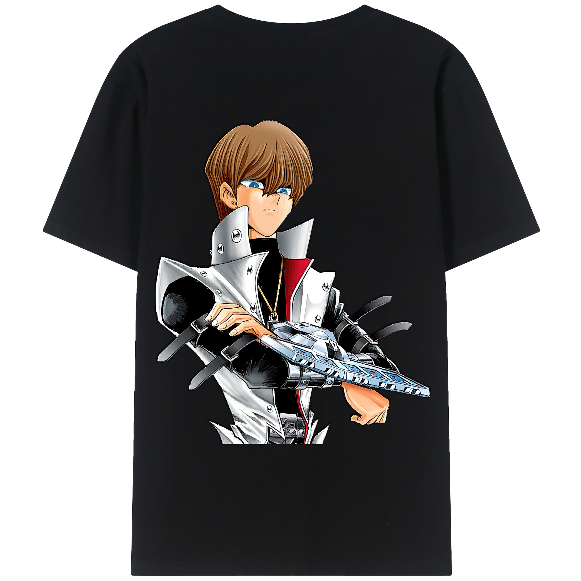 （画像用） 遊☆戯☆王 Yu-Gi-Oh! 綿100％ メンズ半袖Tシャツ（バックプリント） 通気性