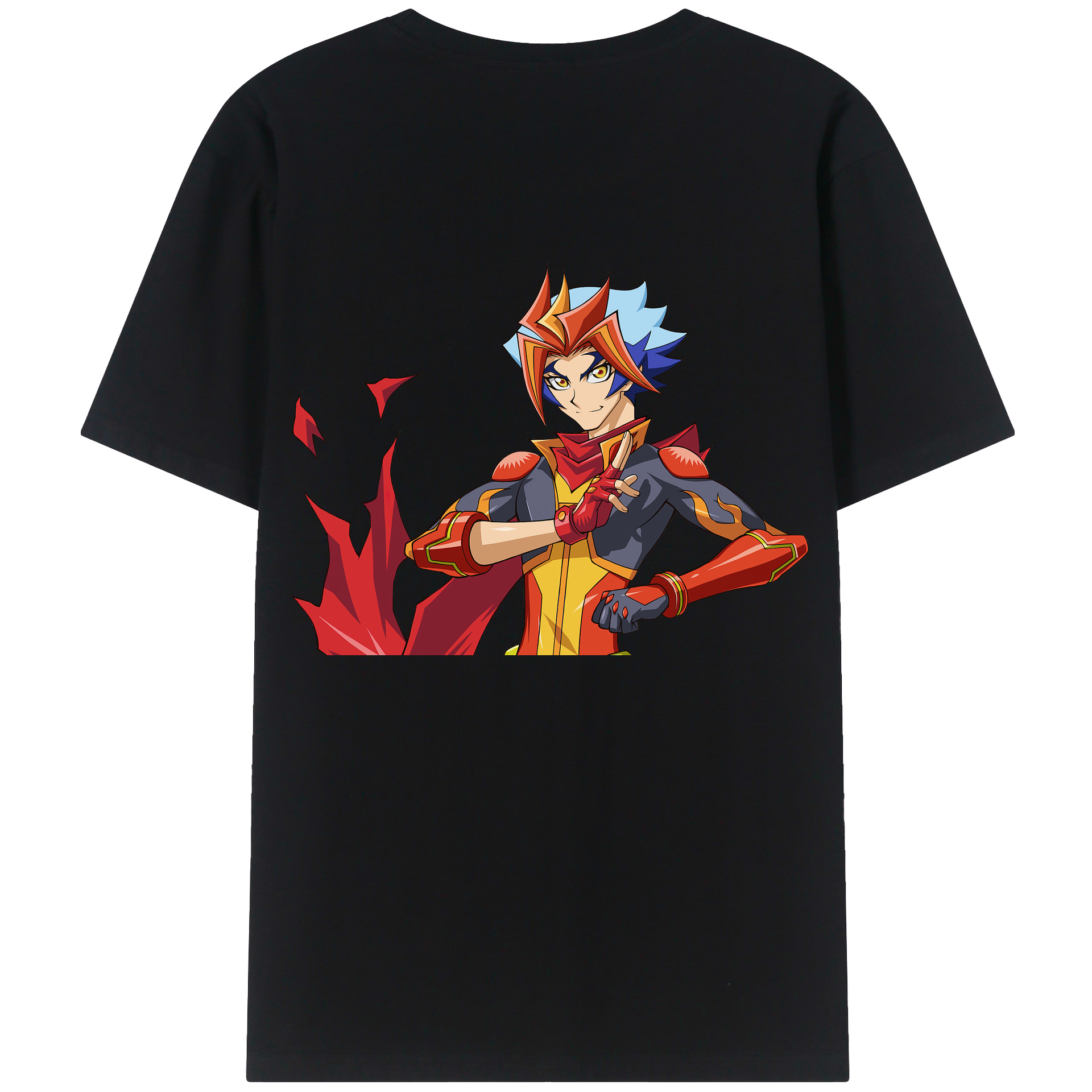 （画像用） 遊☆戯☆王 Yu-Gi-Oh! 綿100％ メンズ半袖Tシャツ（バックプリント） 通気性