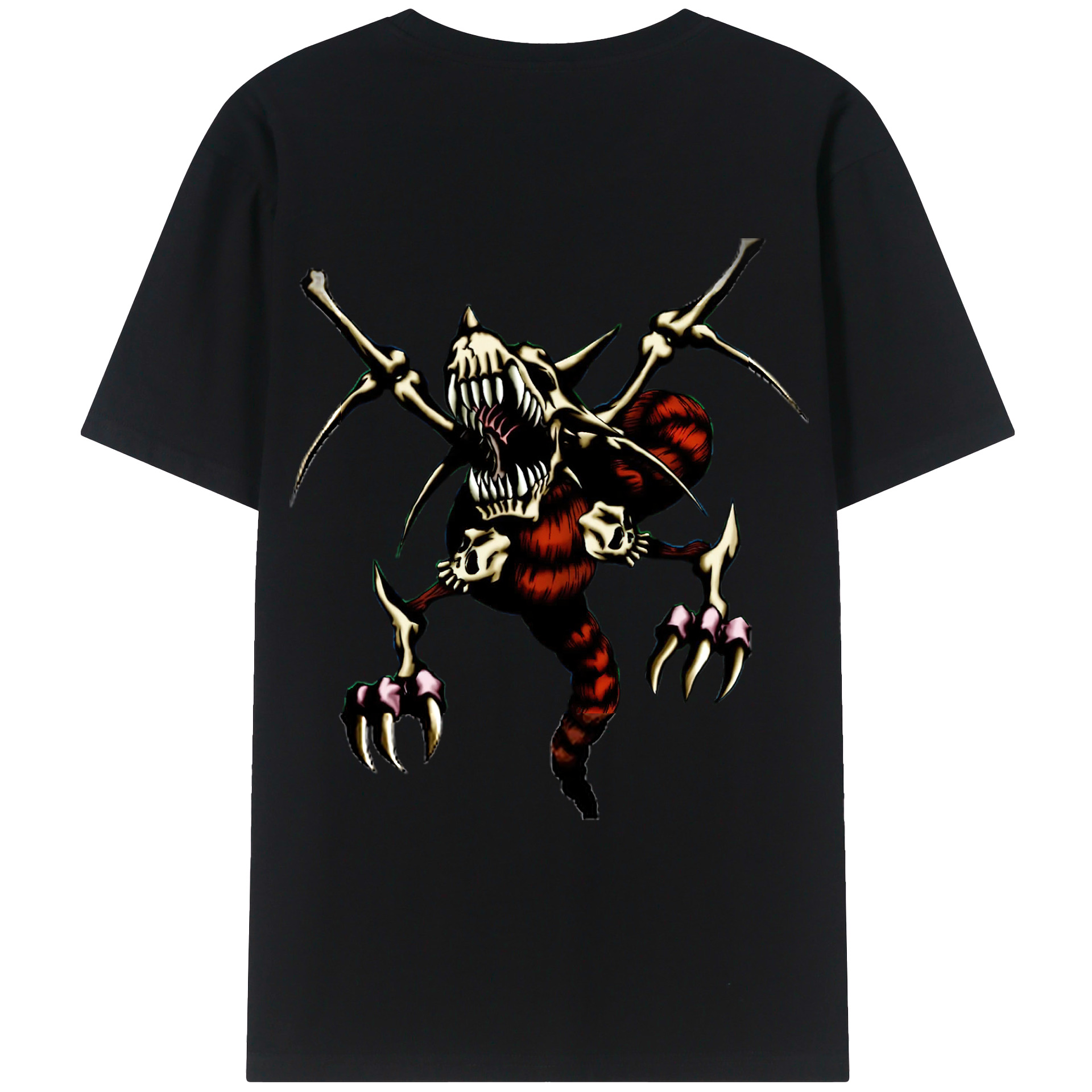 （画像用） 遊☆戯☆王 Yu-Gi-Oh! 綿100％ メンズ半袖Tシャツ（バックプリント） 通気性