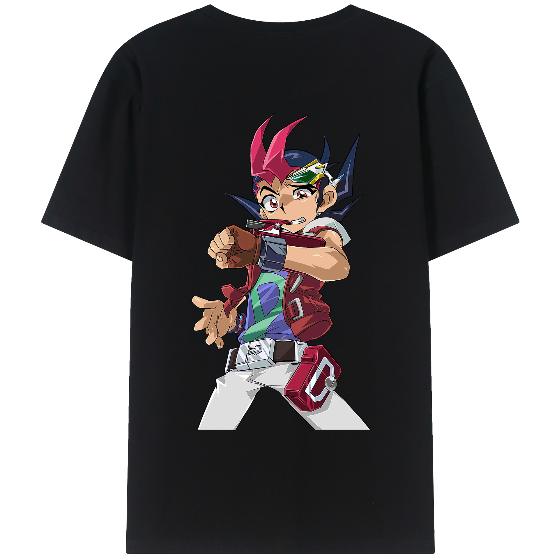 （画像用） 遊☆戯☆王 Yu-Gi-Oh! 綿100％ メンズ半袖Tシャツ（バックプリント） 通気性
