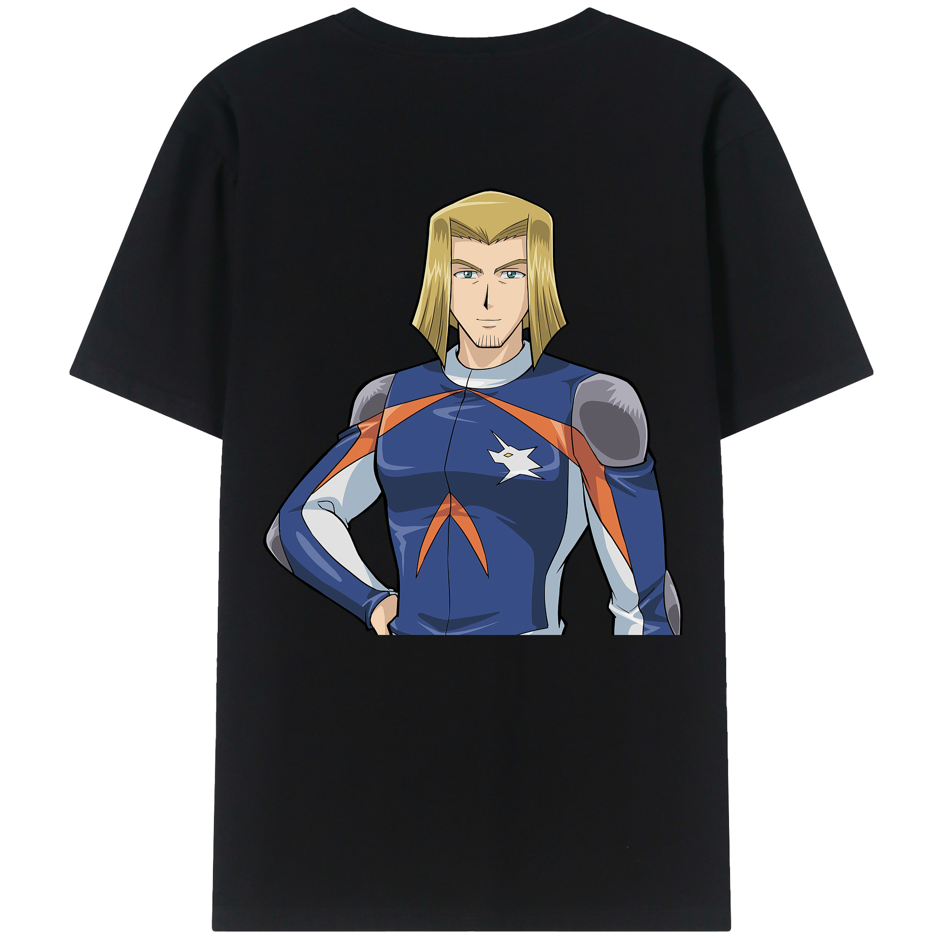 （画像用） 遊☆戯☆王 Yu-Gi-Oh! 綿100％ メンズ半袖Tシャツ（バックプリント） 通気性
