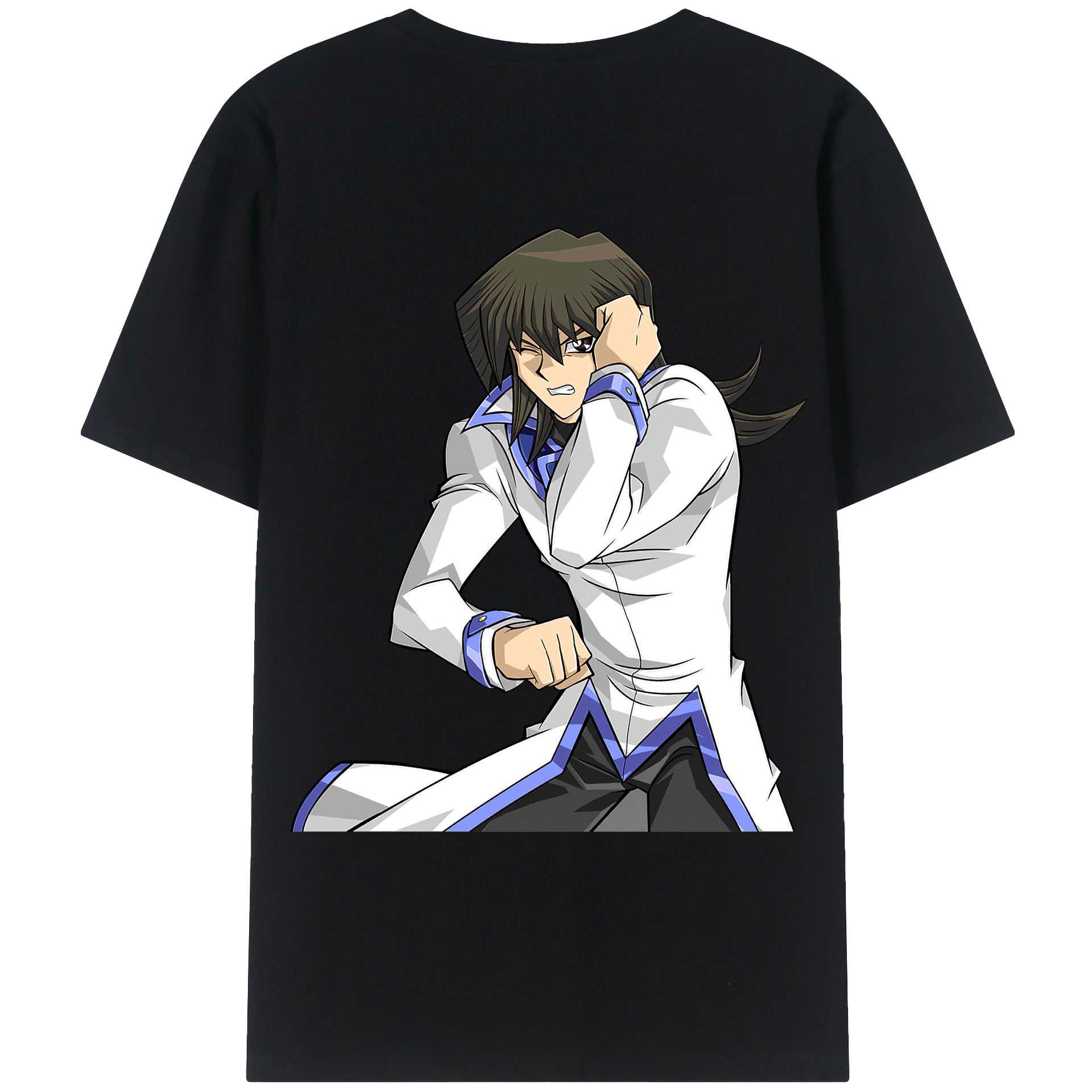 （画像用） 遊☆戯☆王 Yu-Gi-Oh! 綿100％ メンズ半袖Tシャツ（バックプリント） 通気性