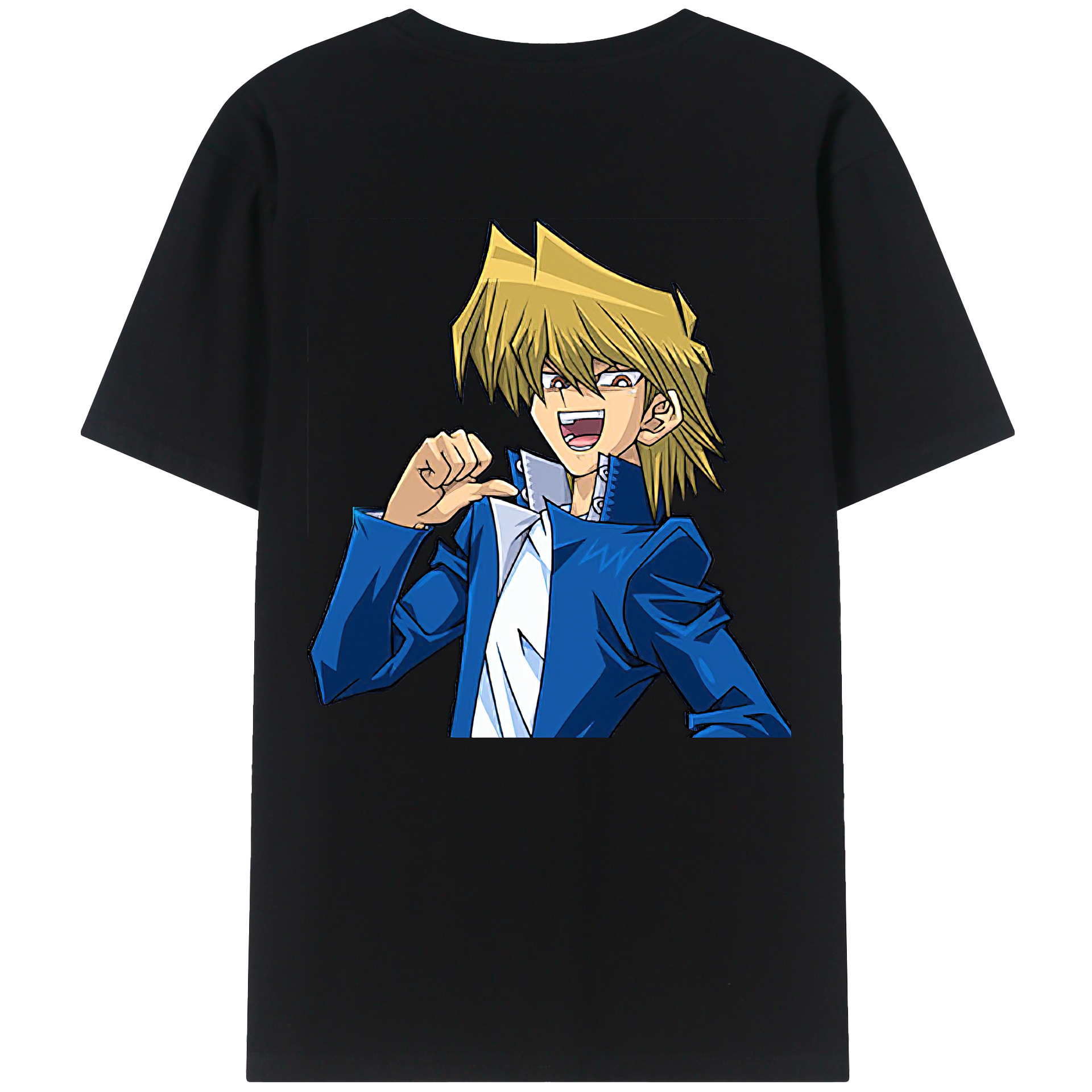 （画像用） 遊☆戯☆王 Yu-Gi-Oh! 綿100％ メンズ半袖Tシャツ（バックプリント） 通気性