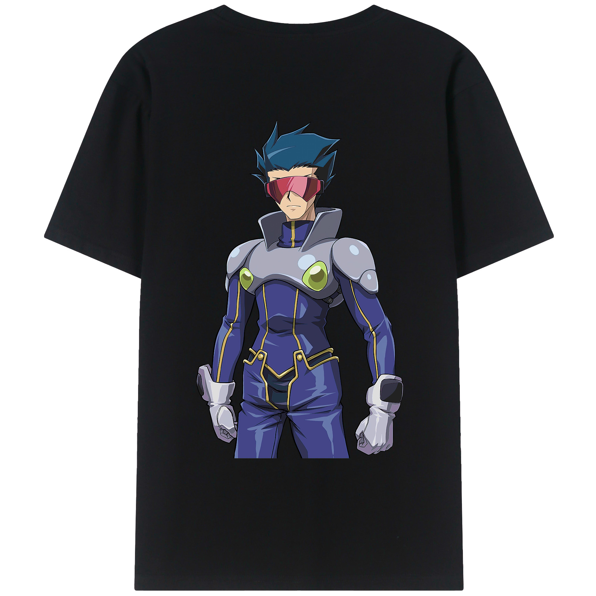 （画像用） 遊☆戯☆王 Yu-Gi-Oh! 綿100％ メンズ半袖Tシャツ（バックプリント） 通気性