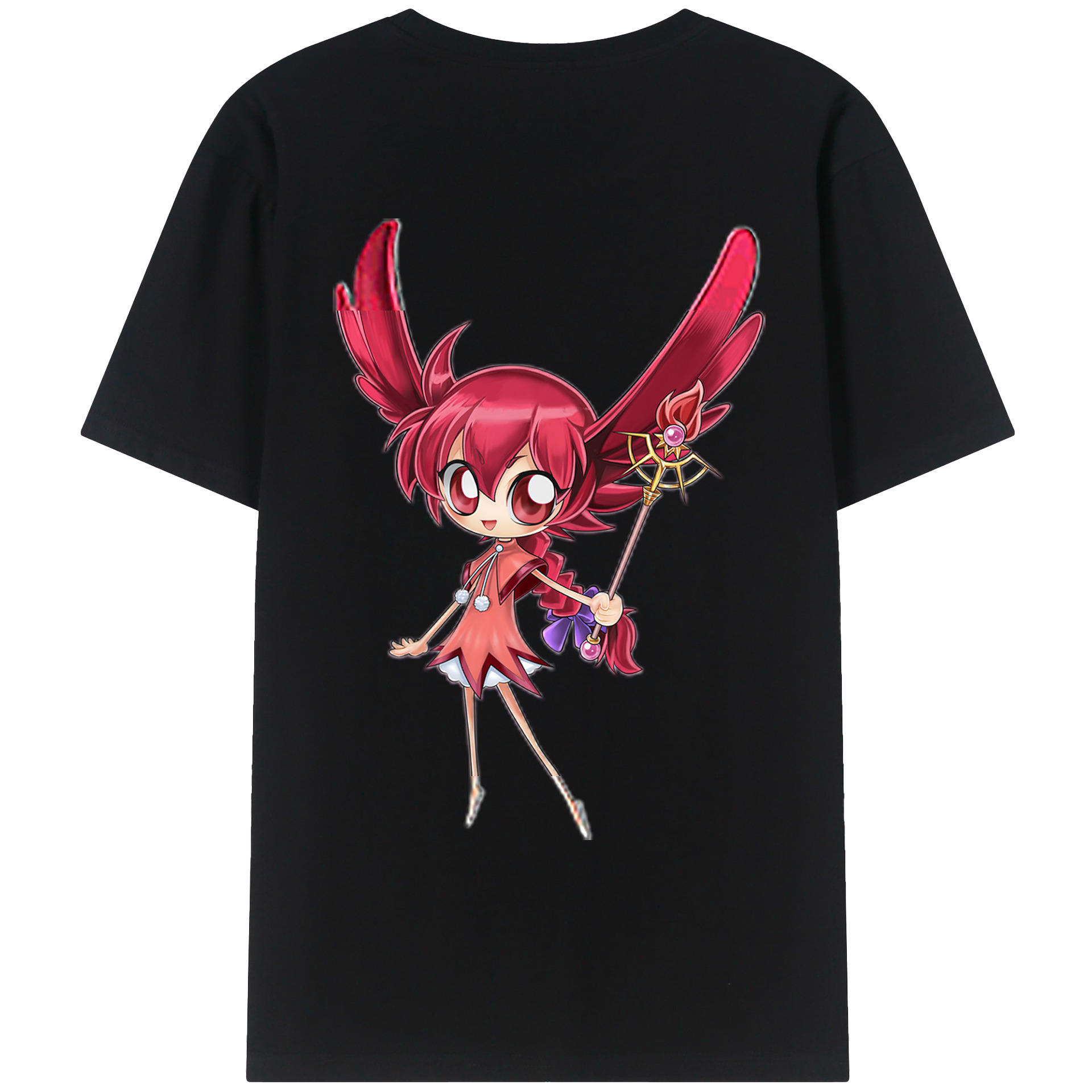 （画像用） 遊☆戯☆王 Yu-Gi-Oh! 綿100％ メンズ半袖Tシャツ（バックプリント） 通気性