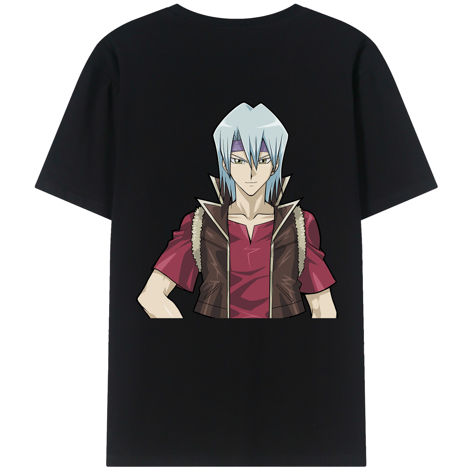 （画像用） 遊☆戯☆王 Yu-Gi-Oh! 綿100％ メンズ半袖Tシャツ（バックプリント） 通気性