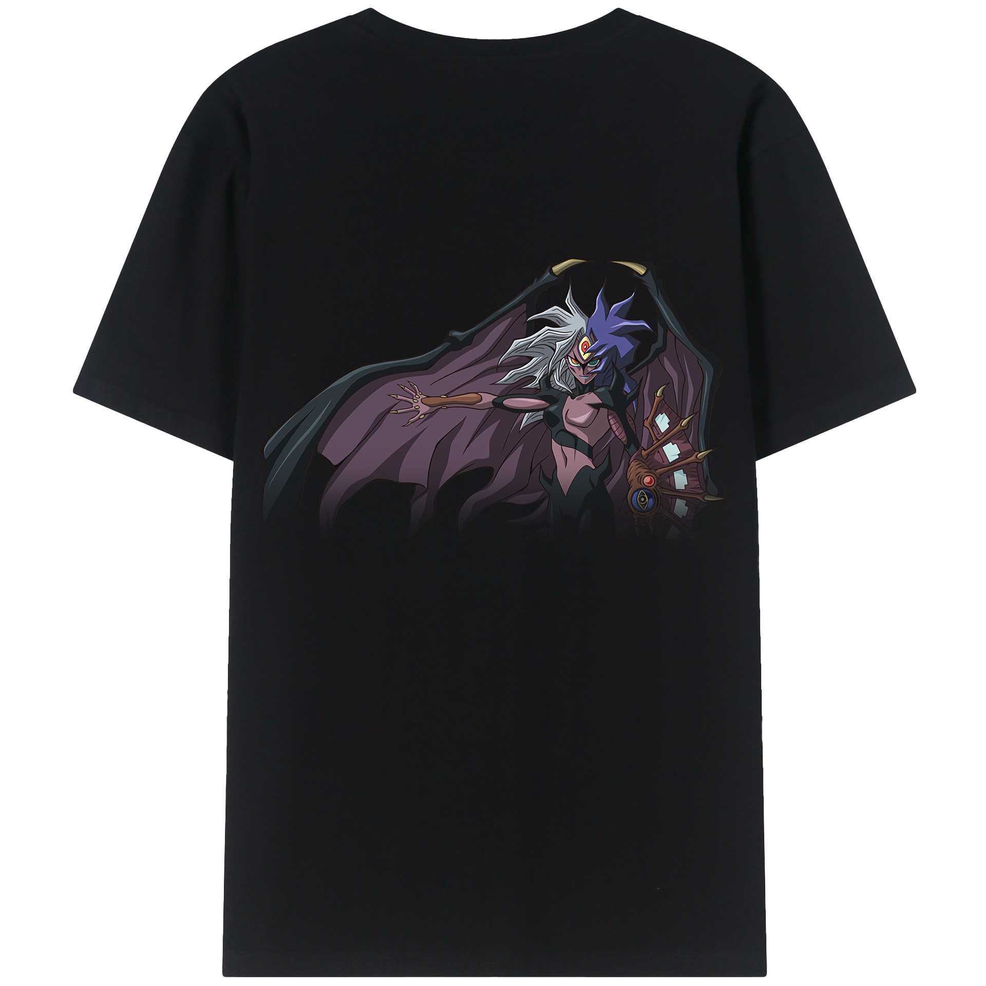 （画像用） 遊☆戯☆王 Yu-Gi-Oh! 綿100％ メンズ半袖Tシャツ（バックプリント） 通気性