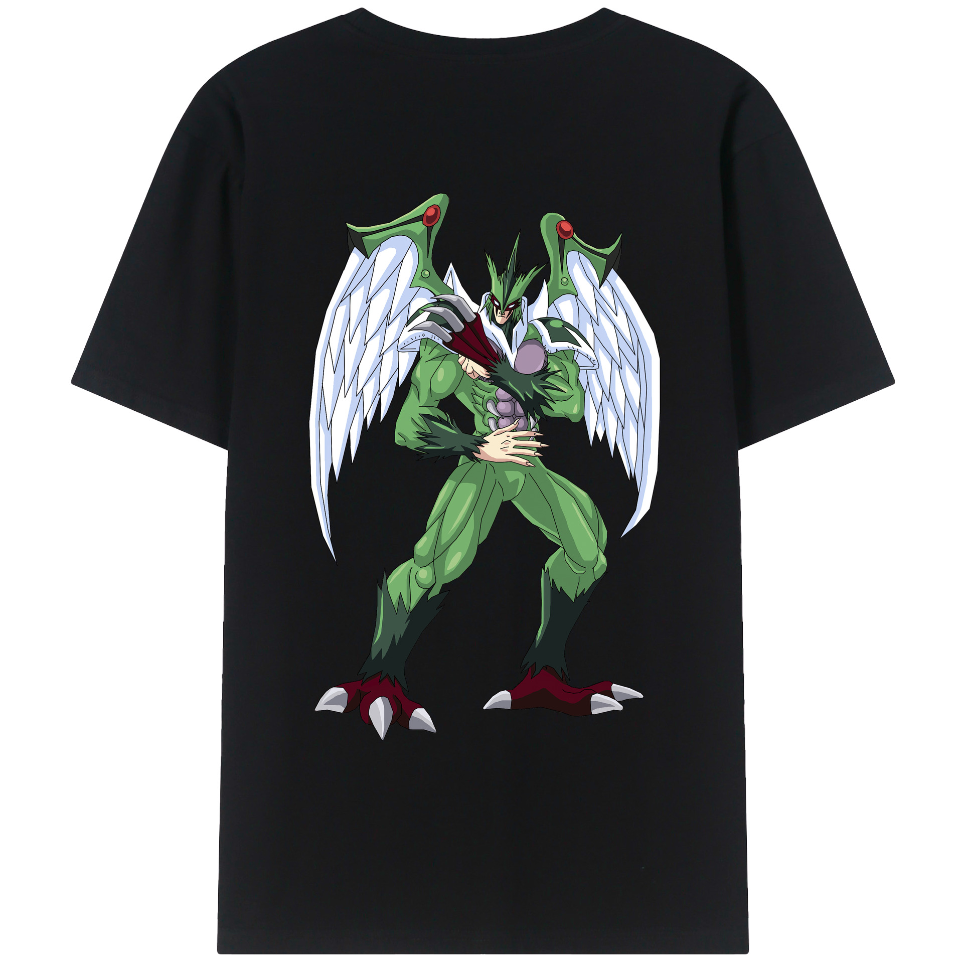 （画像用） 遊☆戯☆王 Yu-Gi-Oh! 綿100％ メンズ半袖Tシャツ（バックプリント） 通気性