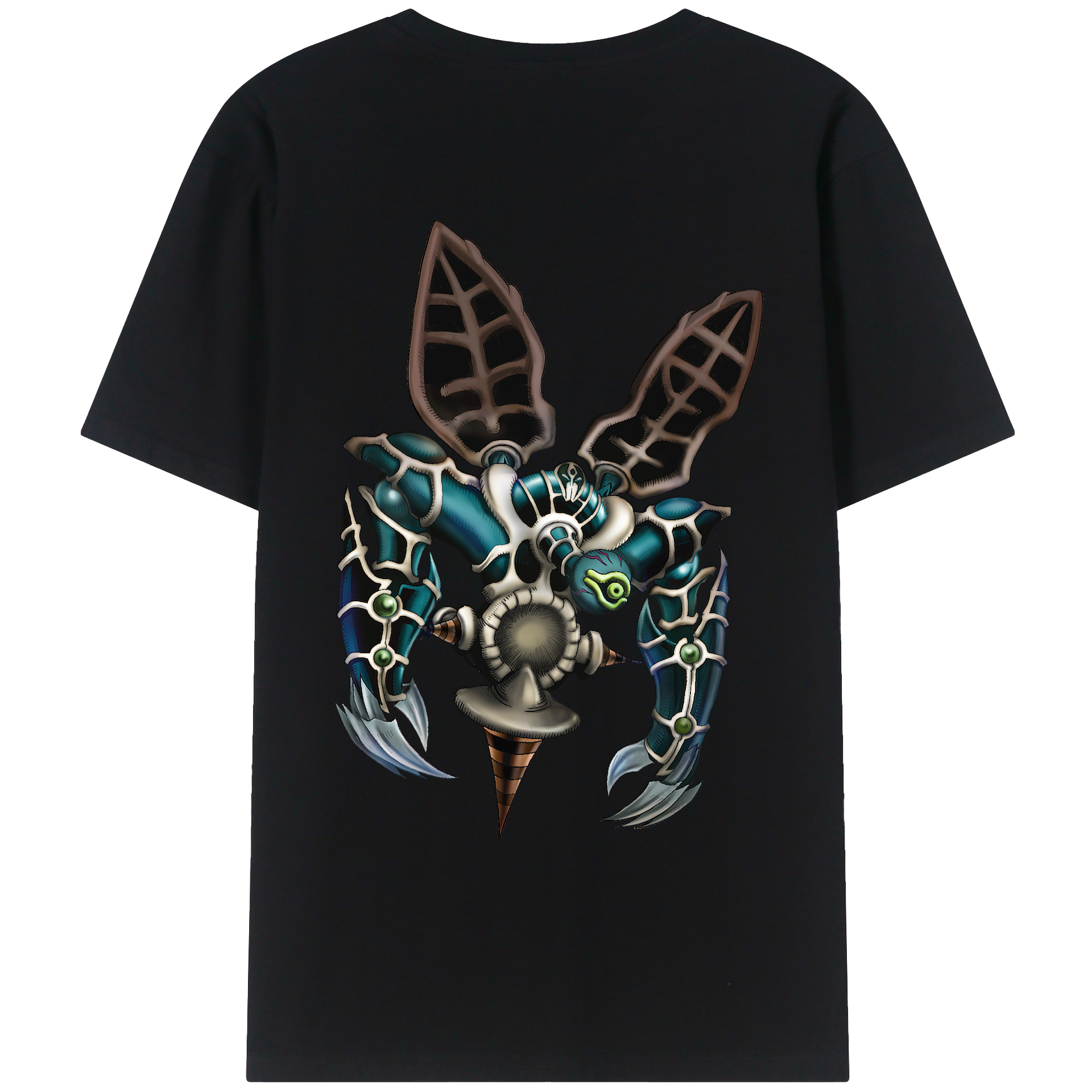 （画像用） 遊☆戯☆王 Yu-Gi-Oh! 綿100％ メンズ半袖Tシャツ（バックプリント） 通気性