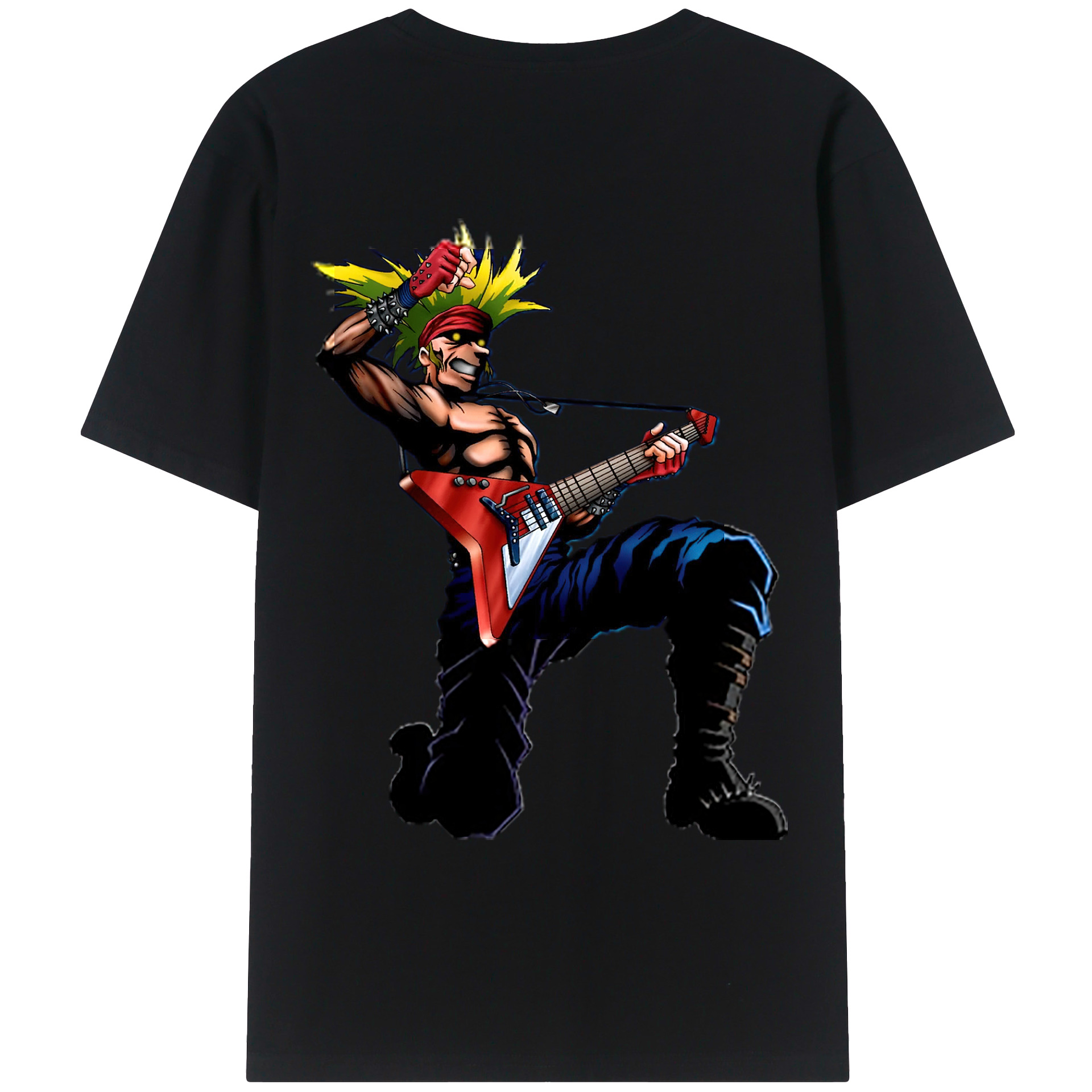 （画像用） 遊☆戯☆王 Yu-Gi-Oh! 綿100％ メンズ半袖Tシャツ（バックプリント） 通気性