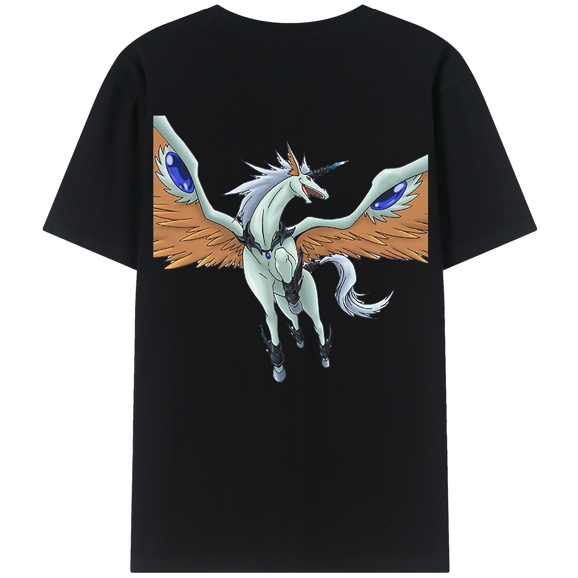 （画像用） 遊☆戯☆王 Yu-Gi-Oh! 綿100％ メンズ半袖Tシャツ（バックプリント） 通気性