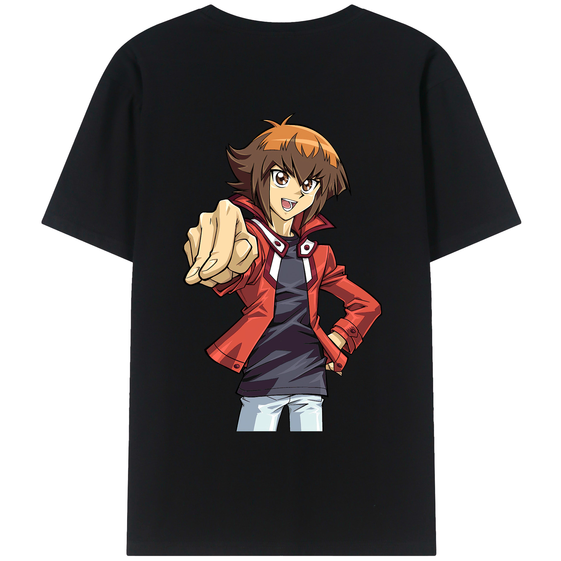 （画像用） 遊☆戯☆王 Yu-Gi-Oh! 綿100％ メンズ半袖Tシャツ（バックプリント） 通気性