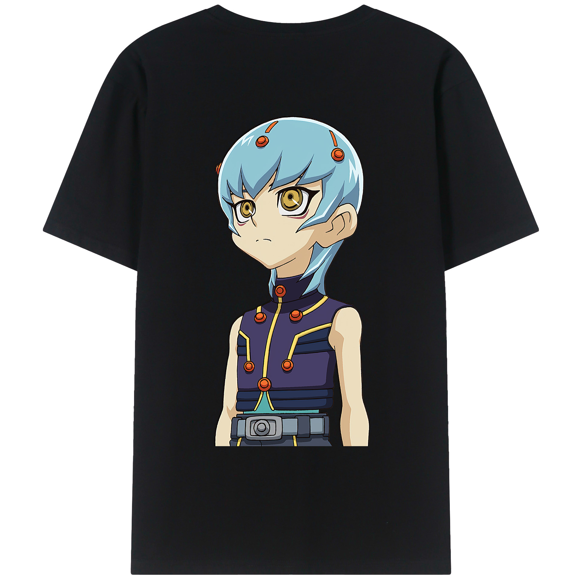 （画像用） 遊☆戯☆王 Yu-Gi-Oh! 綿100％ メンズ半袖Tシャツ（バックプリント） 通気性