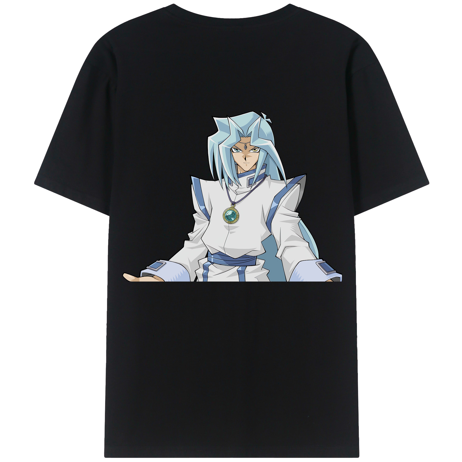 （画像用） 遊☆戯☆王 Yu-Gi-Oh! 綿100％ メンズ半袖Tシャツ（バックプリント） 通気性