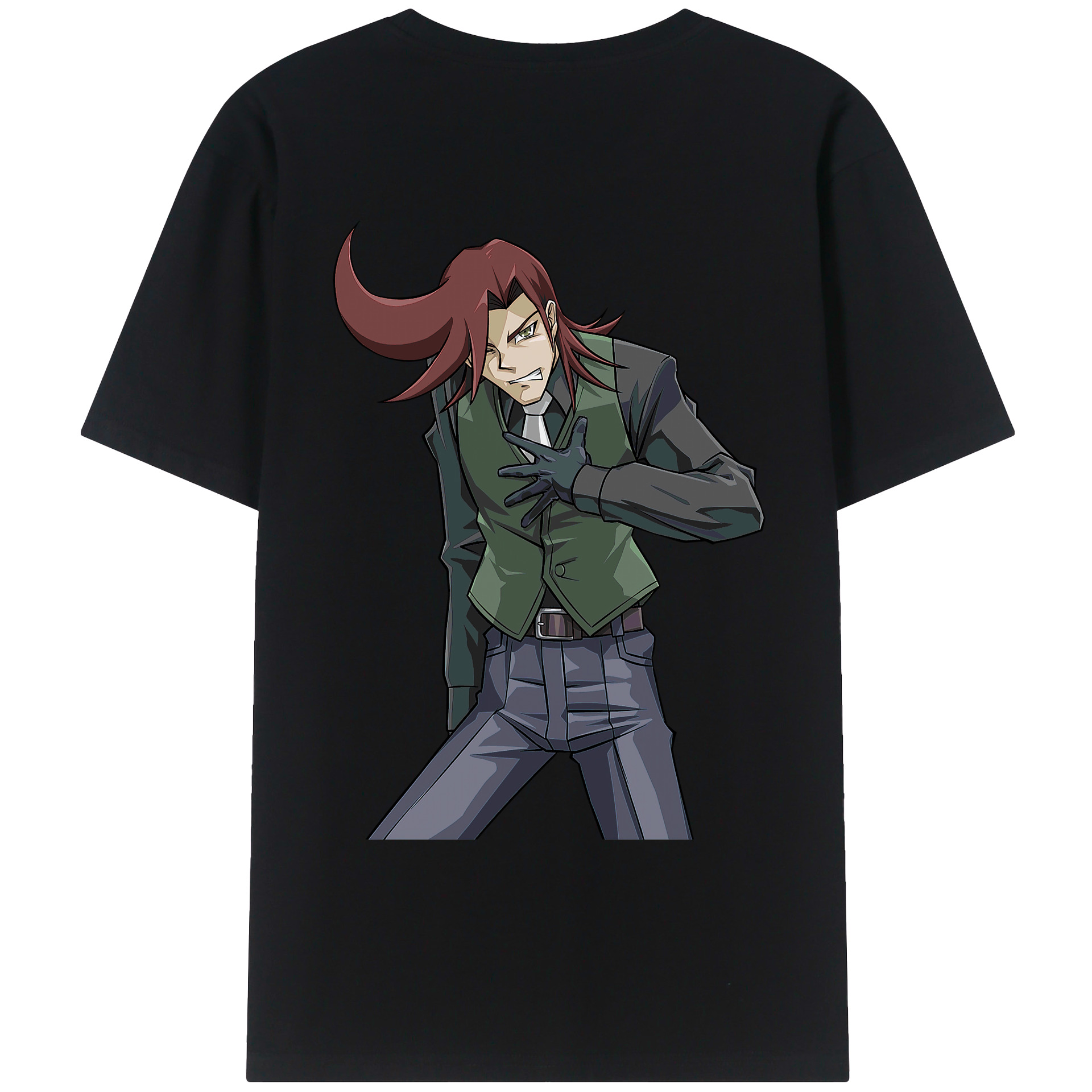 （画像用） 遊☆戯☆王 Yu-Gi-Oh! 綿100％ メンズ半袖Tシャツ（バックプリント） 通気性