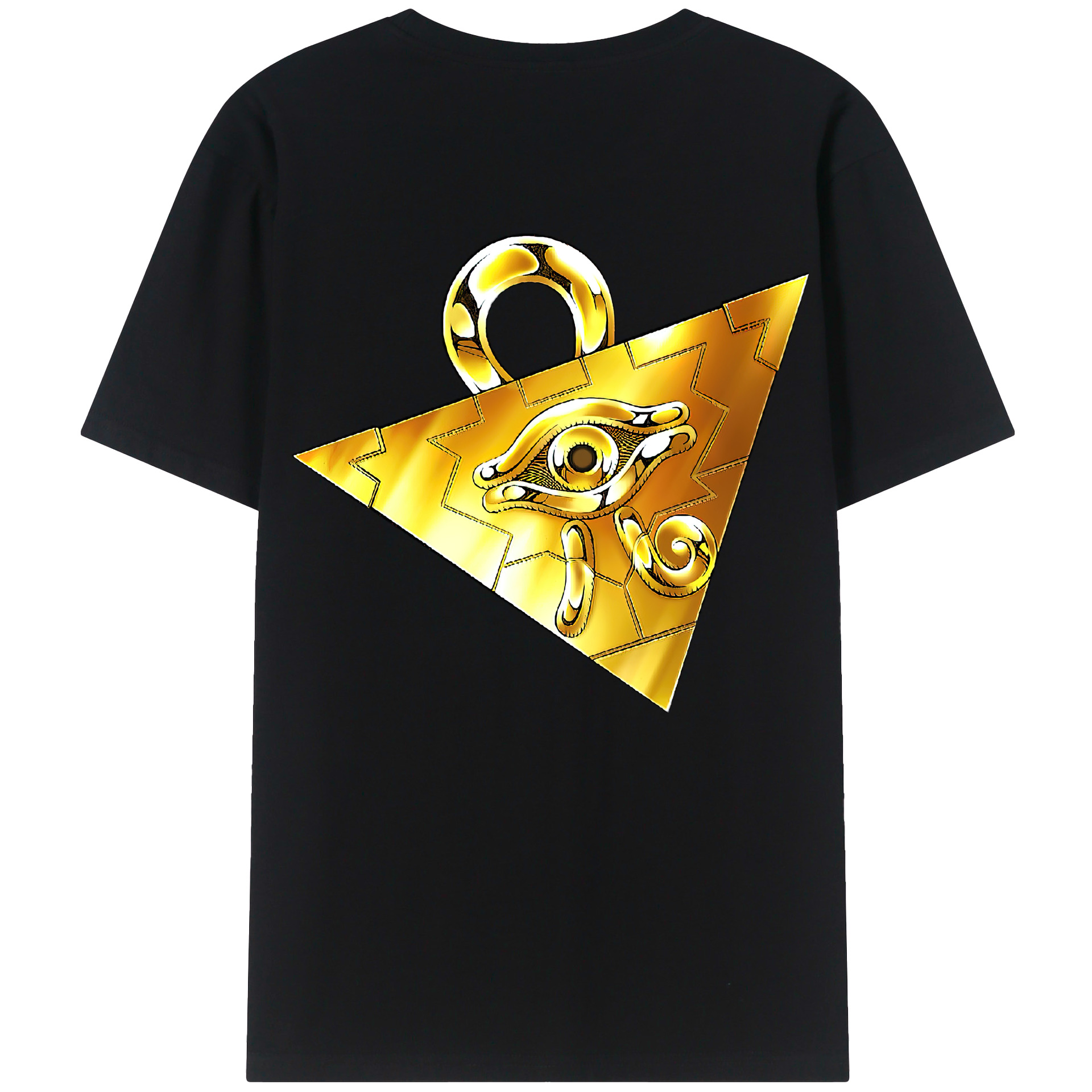 （画像用） 遊☆戯☆王 Yu-Gi-Oh! 綿100％ メンズ半袖Tシャツ（バックプリント） 通気性