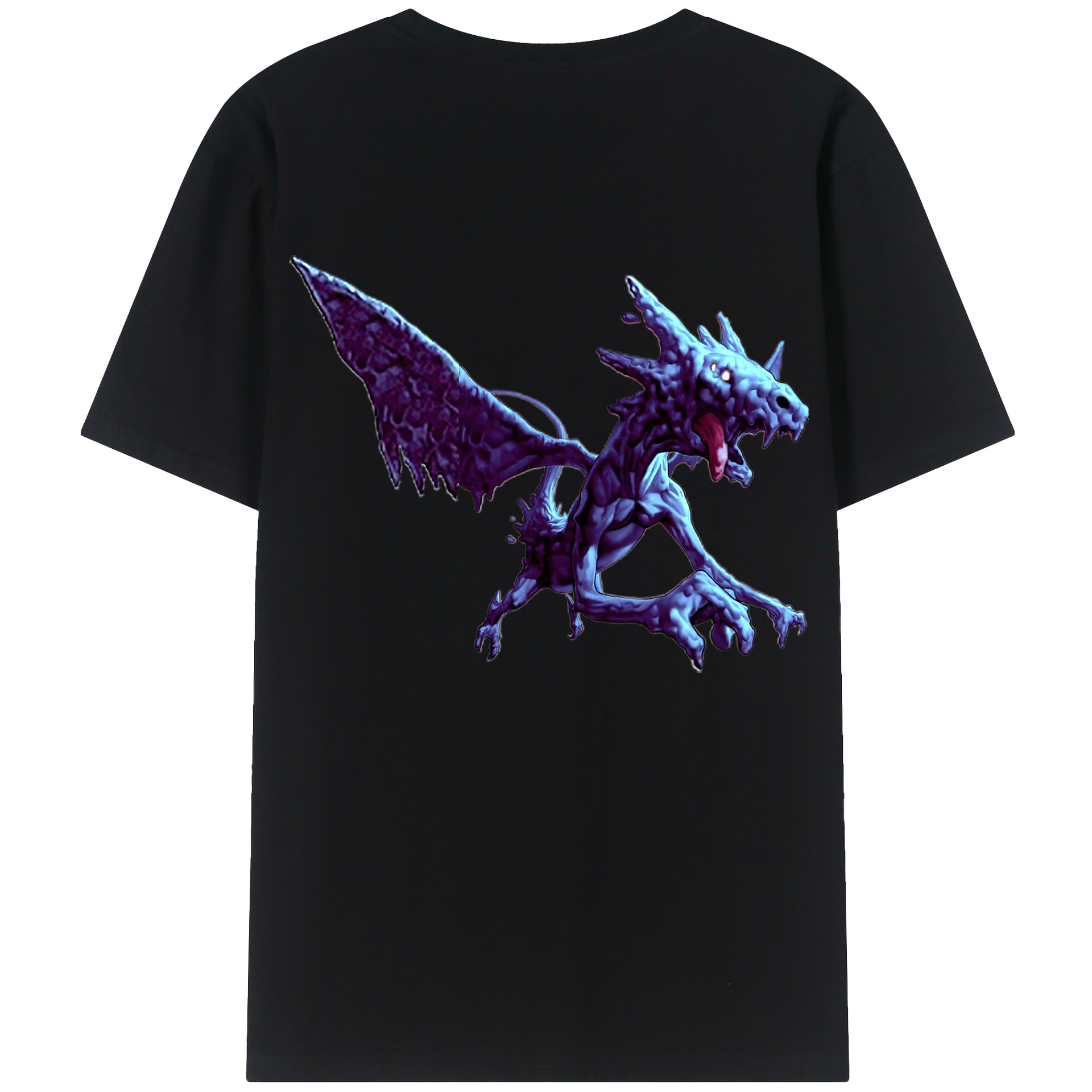 （画像用） 遊☆戯☆王 Yu-Gi-Oh! 綿100％ メンズ半袖Tシャツ（バックプリント） 通気性