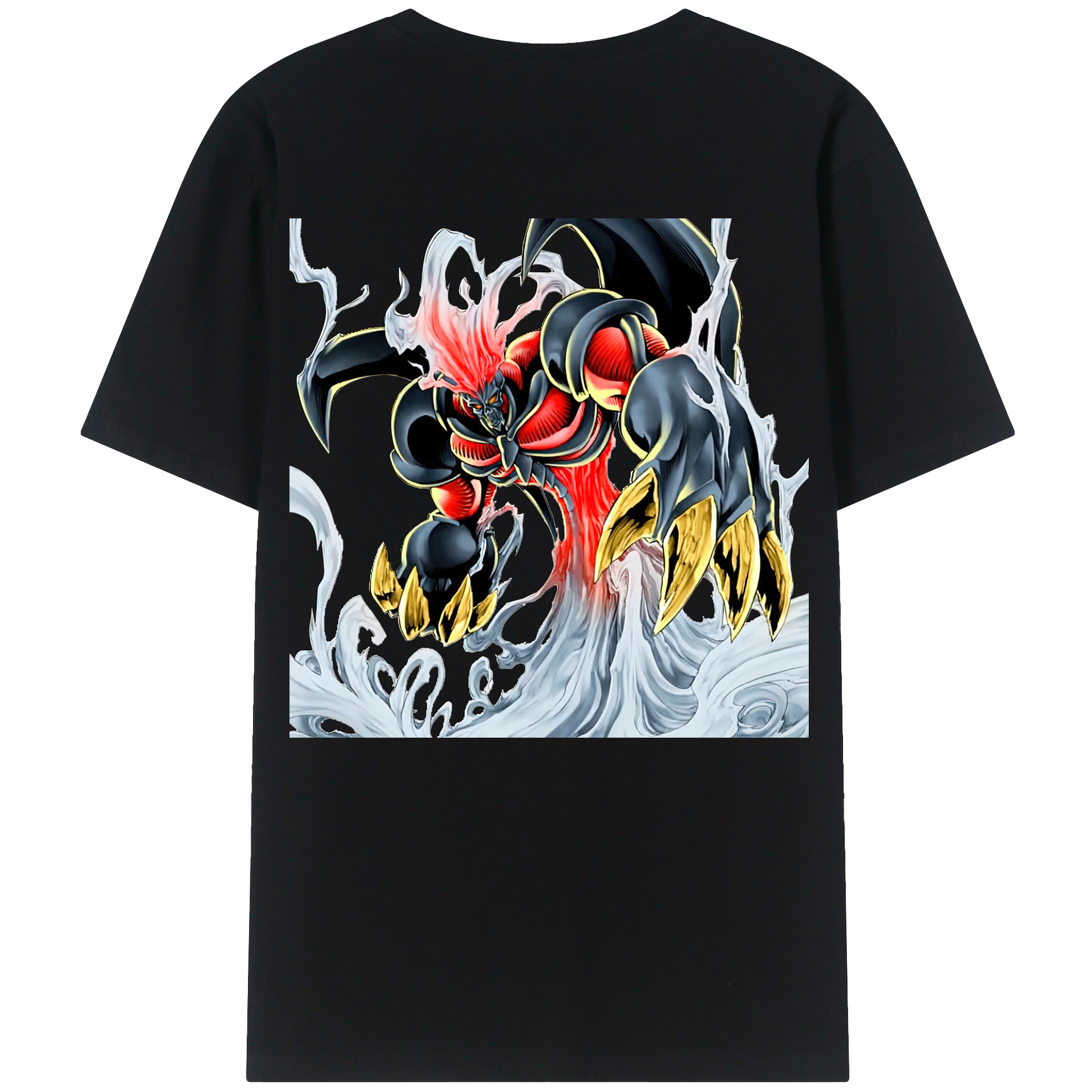 （画像用） 遊☆戯☆王 Yu-Gi-Oh! 綿100％ メンズ半袖Tシャツ（バックプリント） 通気性