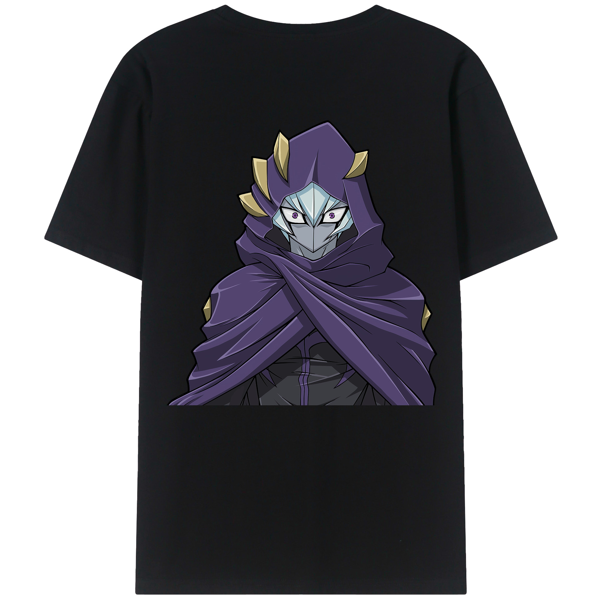 （画像用） 遊☆戯☆王 Yu-Gi-Oh! 綿100％ メンズ半袖Tシャツ（バックプリント） 通気性