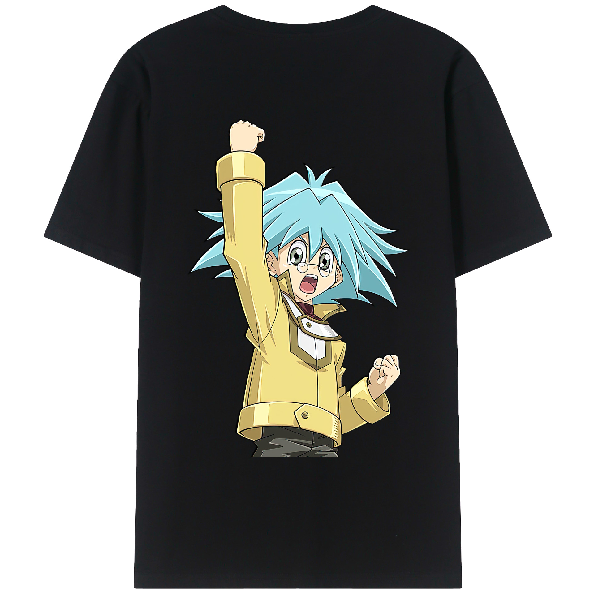 （画像用） 遊☆戯☆王 Yu-Gi-Oh! 綿100％ メンズ半袖Tシャツ（バックプリント） 通気性