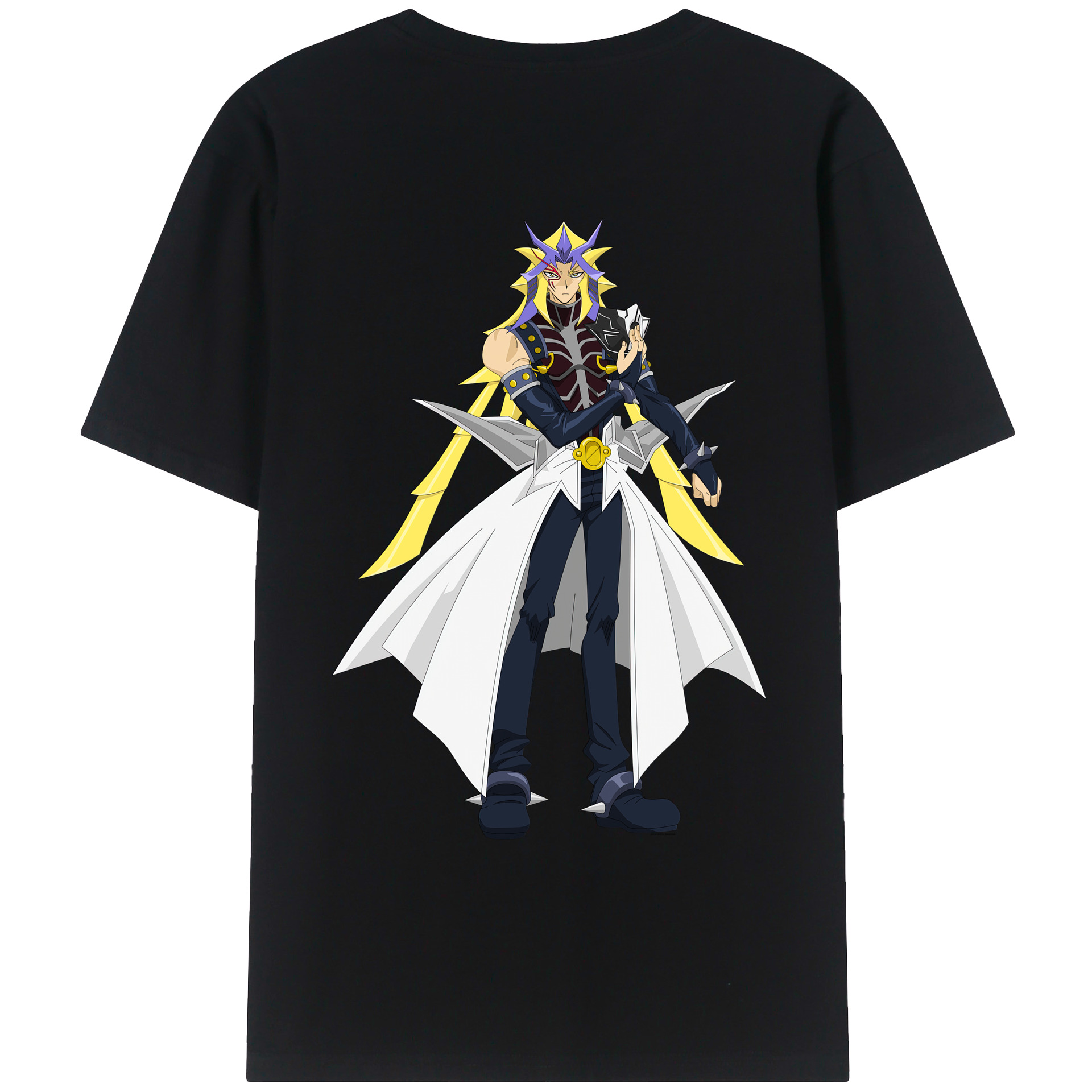 （画像用） 遊☆戯☆王 Yu-Gi-Oh! 綿100％ メンズ半袖Tシャツ（バックプリント） 通気性